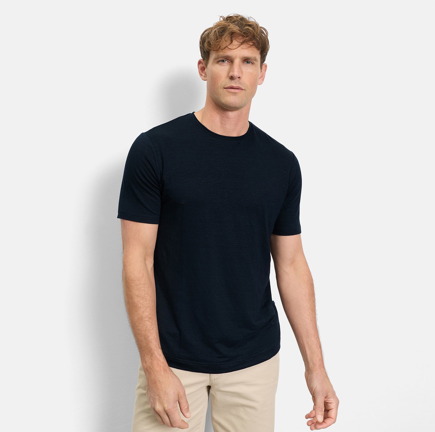Image of OLYMP Rundhalsshirt aus Leinen