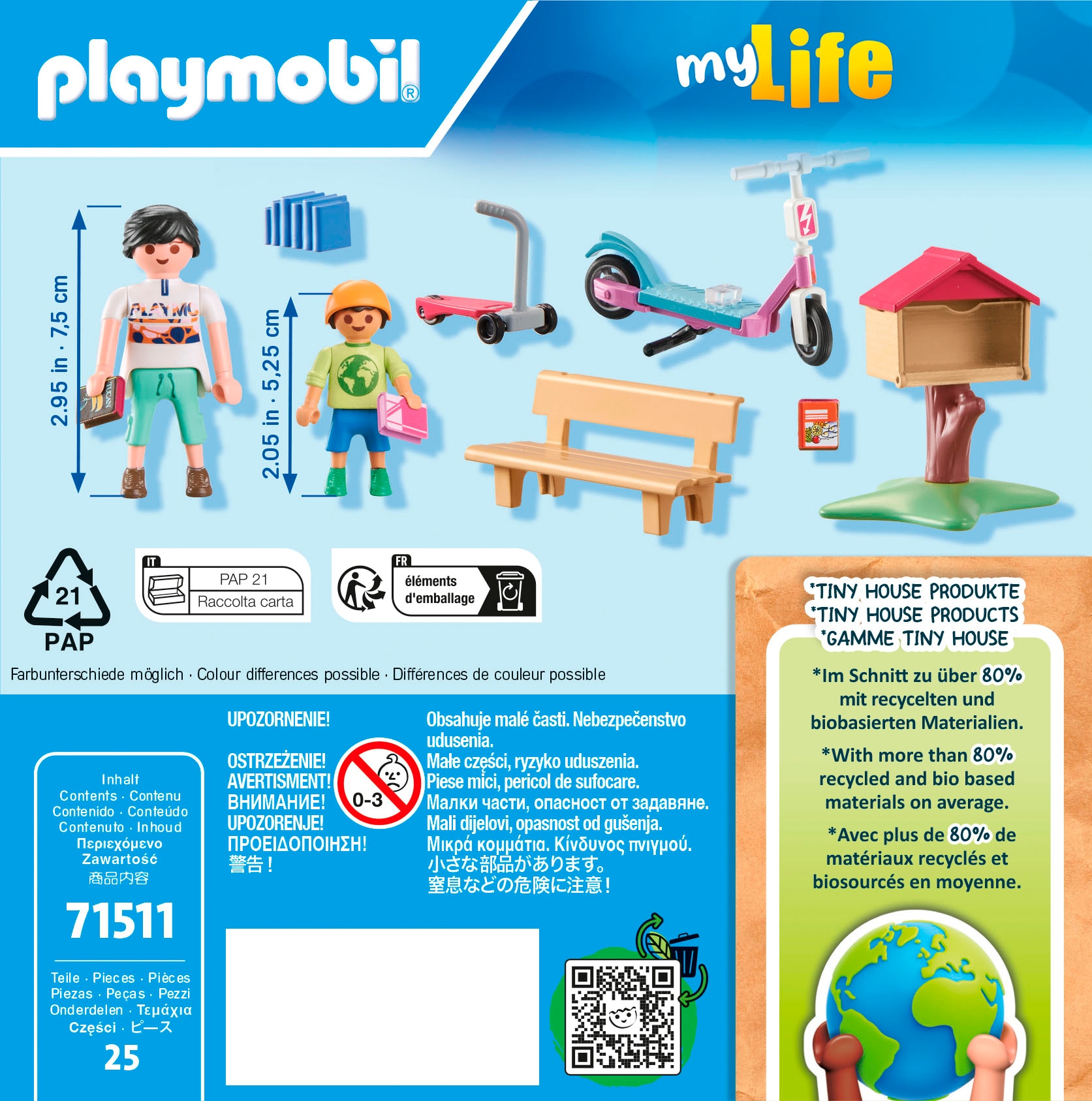 Playmobil® Konstruktions-Spielset »Büchertausch für Leseratten (71511), My Life« Made in Europe