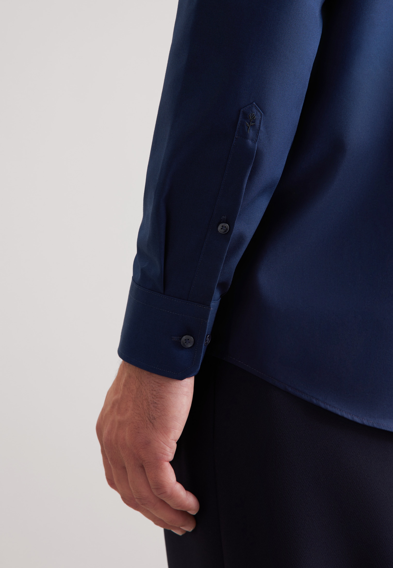 seidensticker Chemise d'affaires »Schwarze Rose« Regular 1/1 Kentkragen Uni