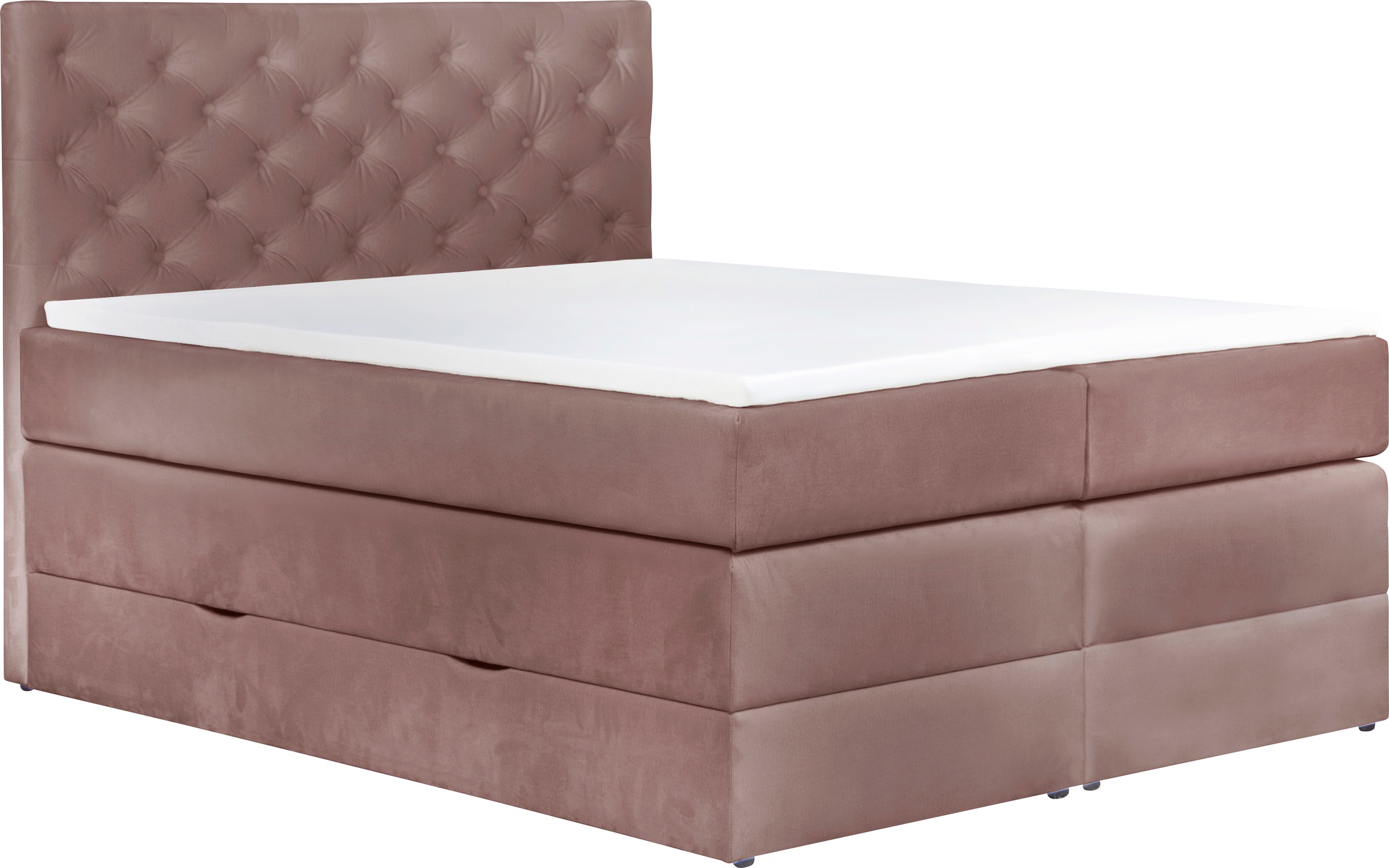 Leonique Boxspringbett »Jahvis«, incl. Topper und Bettkasten, in 4 Breiten, 3 Härtegraden kaufen