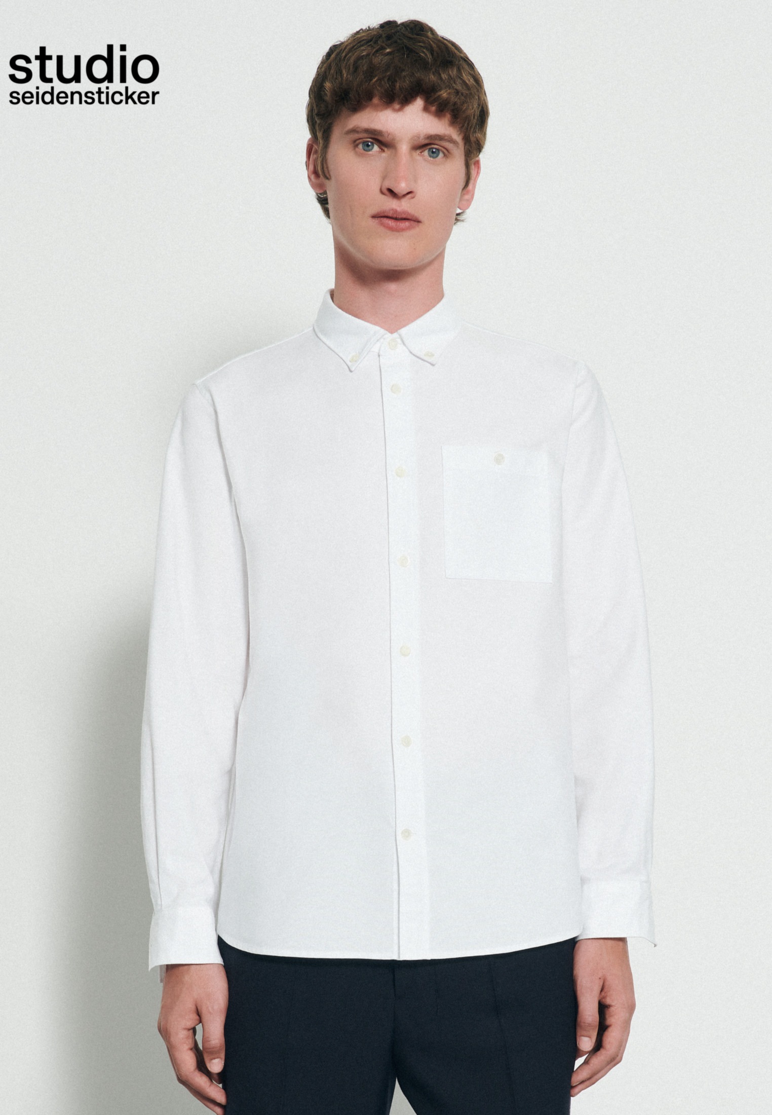 Image of seidensticker Businesshemd »Studio«, Regular Langarm Button-Down-Kragen Uni bei Ackermann Versand Schweiz