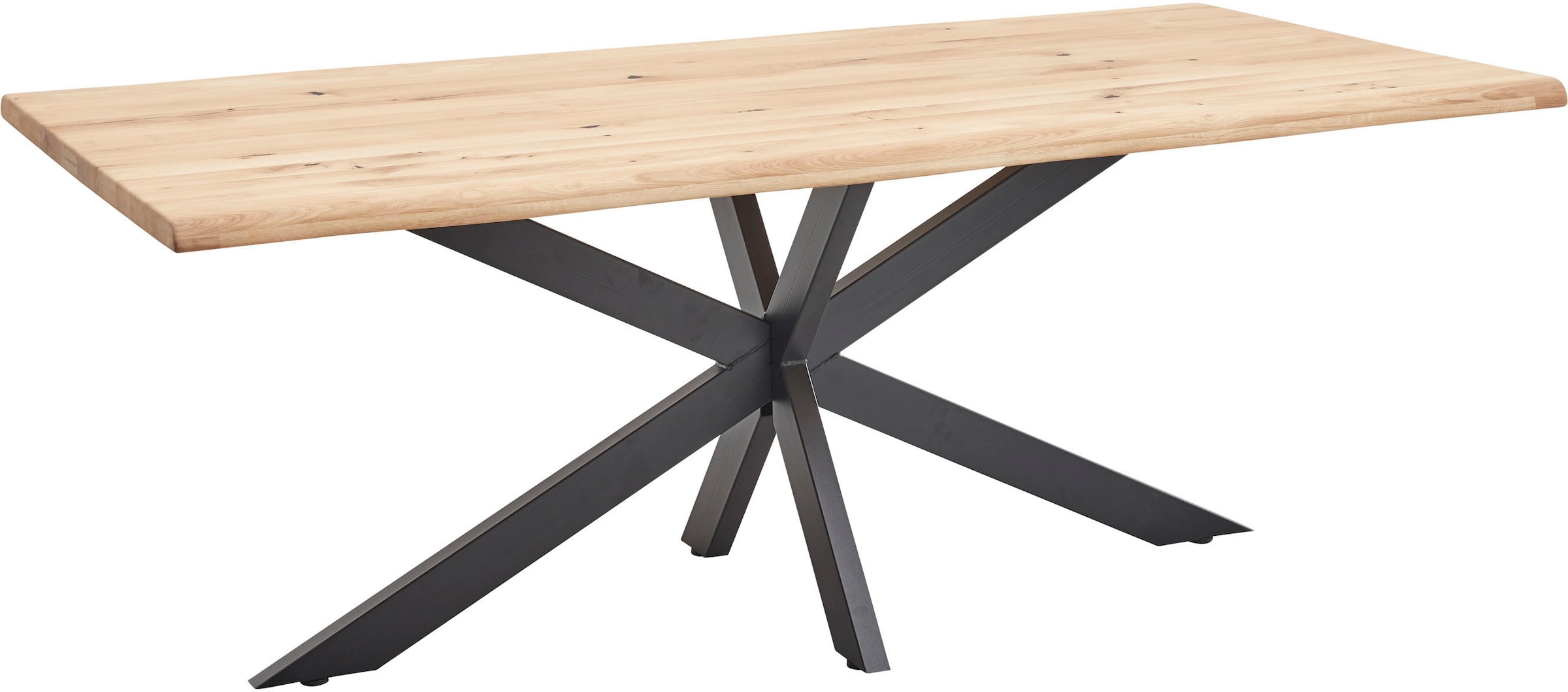 Stolkom Table de salle à manger »TOM, TOPSELLER!« Tisch, Esstisch, OTTOs Choice,  200 cm breit Eiche Massivholz mit Baumkante