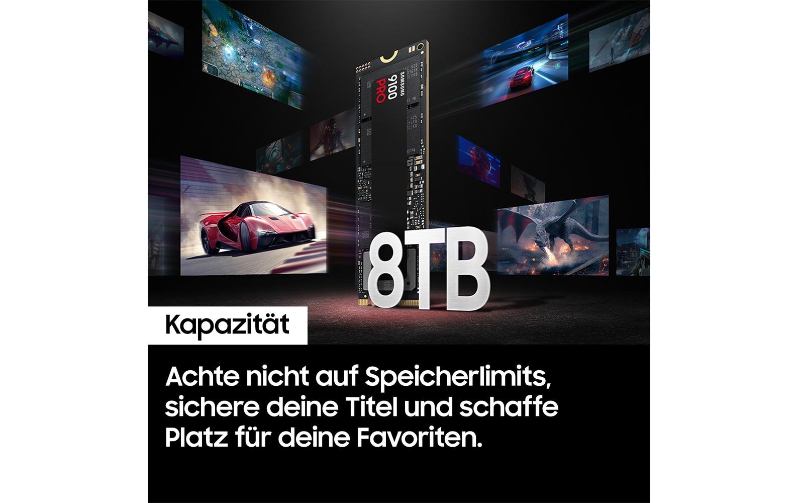 Samsung interne Gaming-SSD »9100 PRO SSD« 2,5 4 TB Anschluss PCI Express 5.0