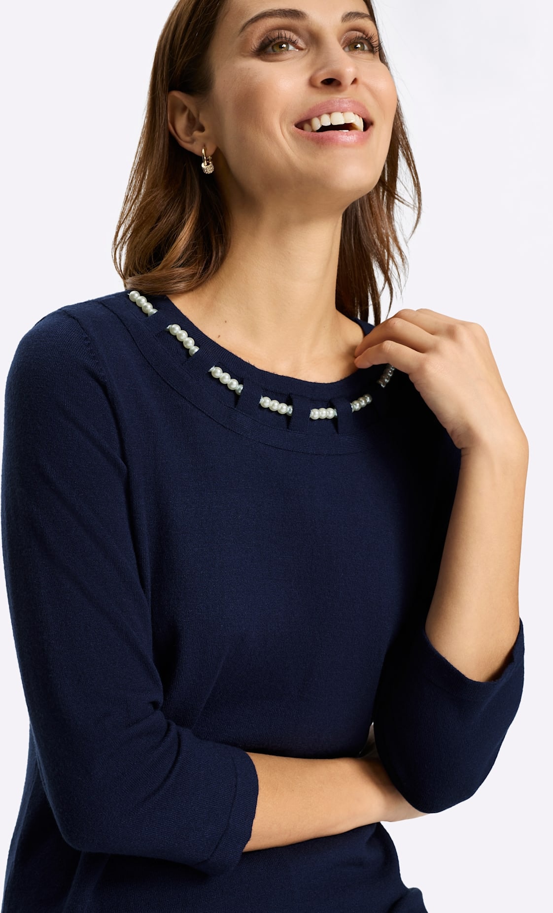 Lady Pull à col roulé »Rundhals-Pullover«