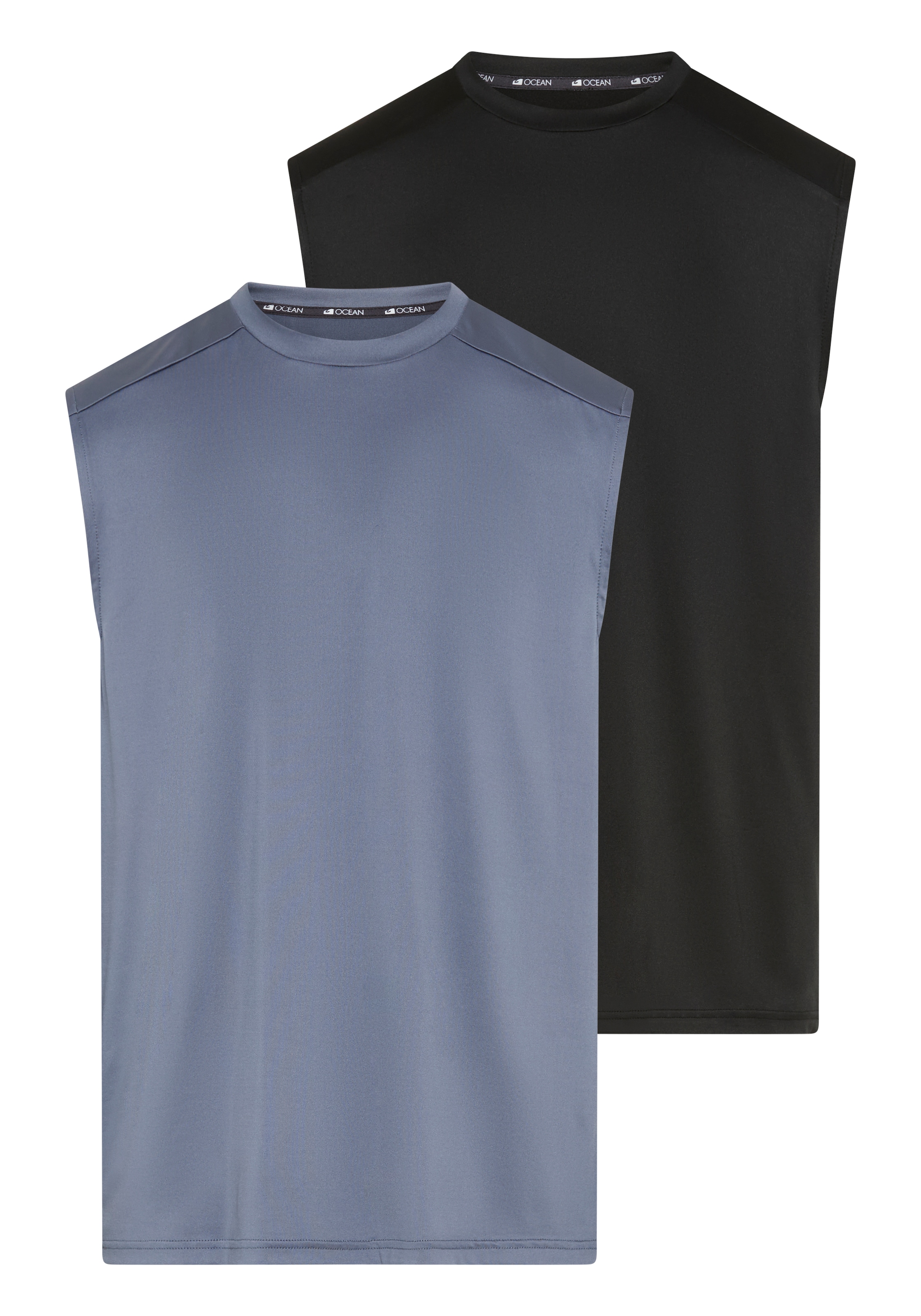 Image of Ocean Sportswear Funktionsshirt "atmungsaktiv, quick-dry" 2er-Pack, schmale Passform, Rundhalsausschnitt, unifarben