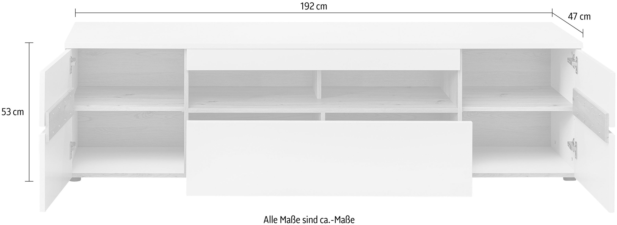 Innostyle TV-Schrank »Memphis TV-Lowboard,  192x53x47cm (B/H/T)« 1 Stk. tlg.
