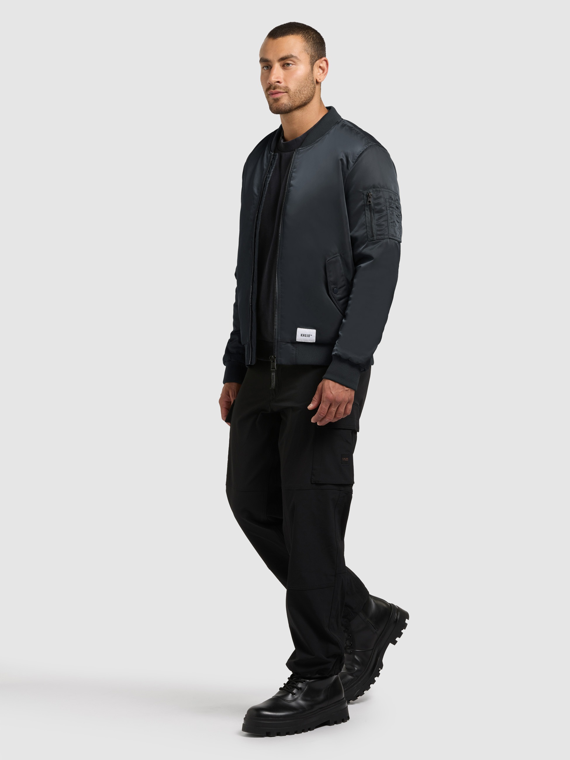 khujo Bomberjacke »ADON« leicht glänzendes Material