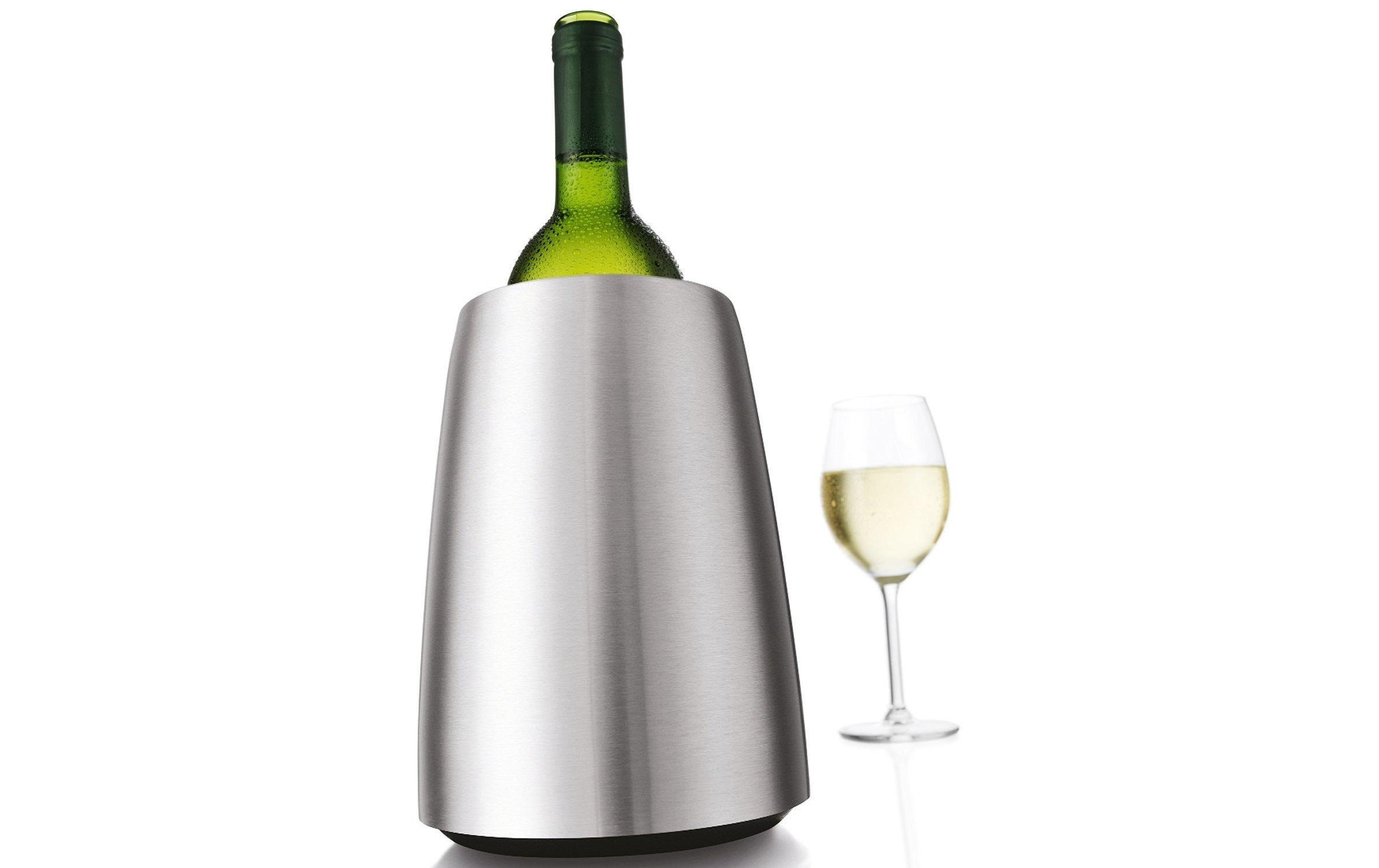 Image of VACUVIN Wein- und Sektkühler "Elegant Silber" geeignet für Flaschen bis zu 1 Liter