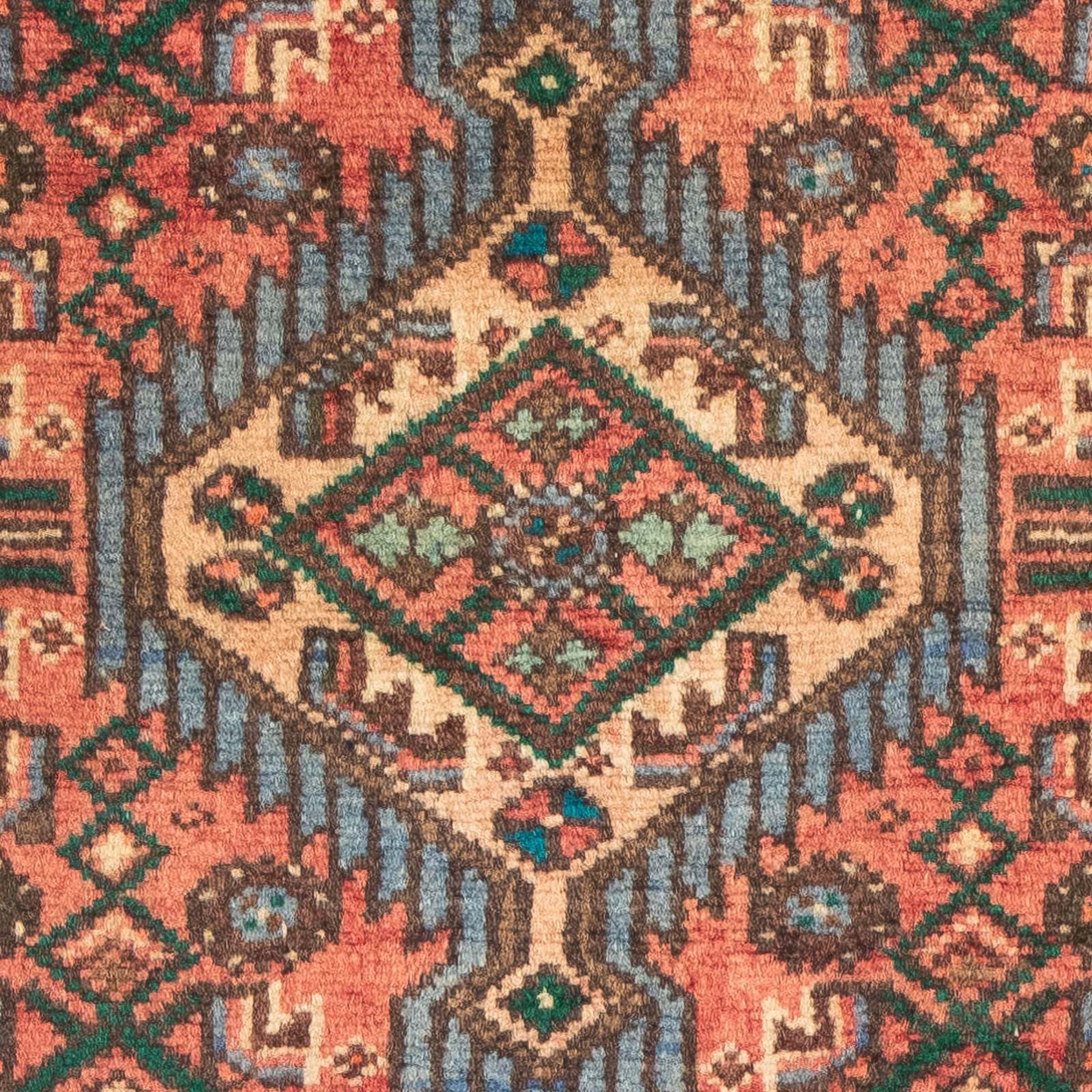 morgenland Orientteppich »Perser - Nomadic - 96 x 68 cm - hellrot«, rechteckig, Wohnzimmer, Handgeknüpft, Einzelstück mit Zertifikat