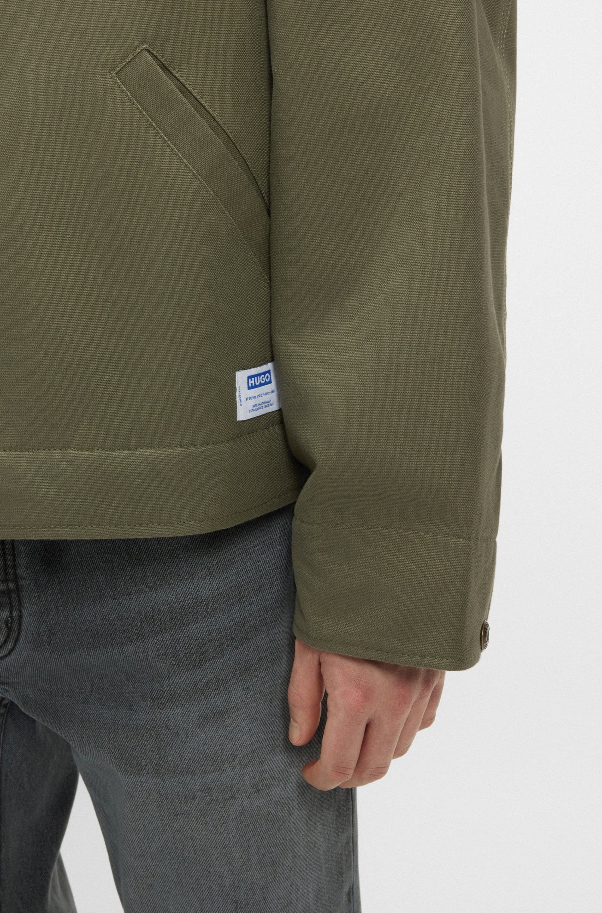 HUGO Blue Canvasjacke »Blake«, leicht wattiert, regular fit