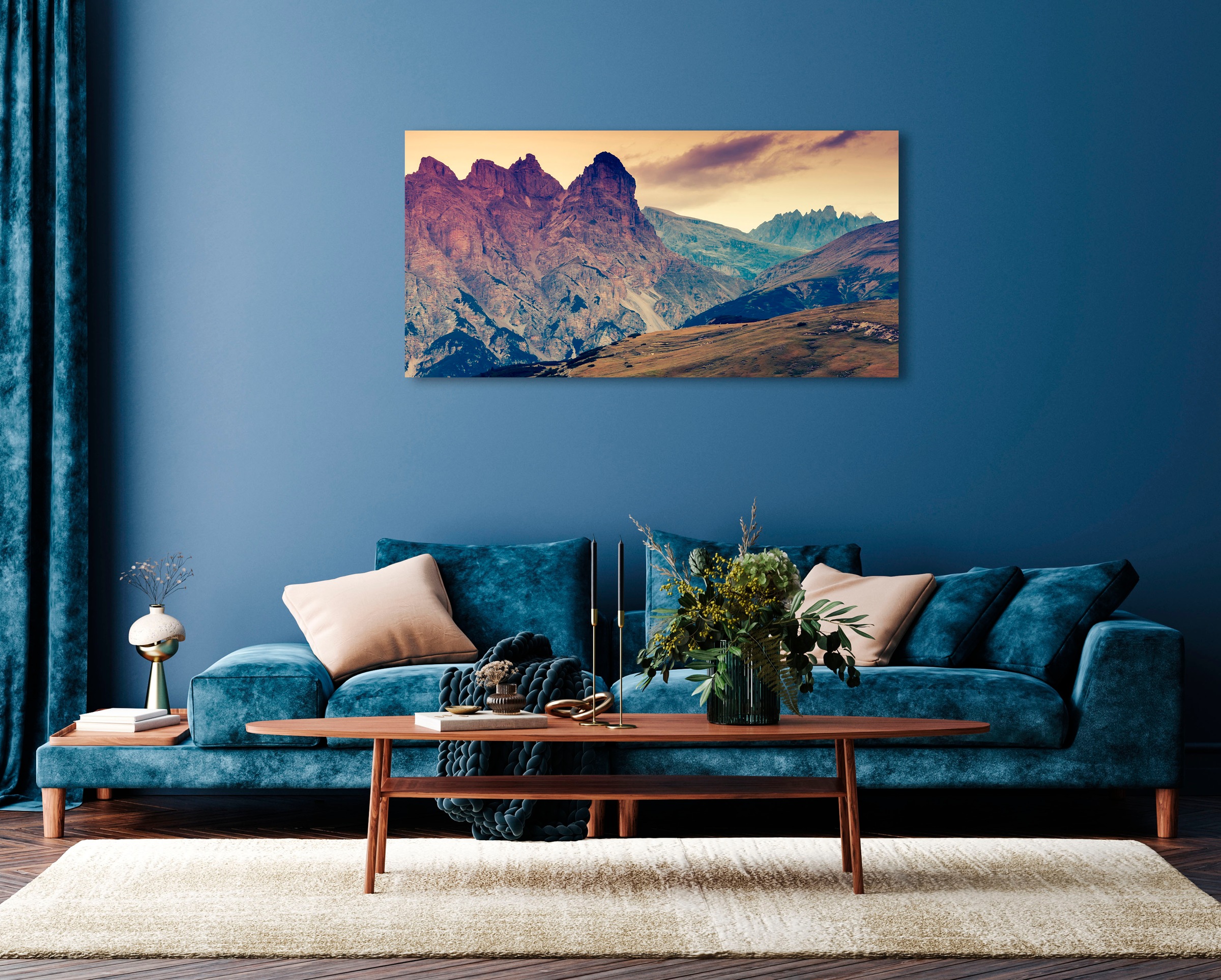 Image of queence Acrylglasbild "Eiron" Berge Berge & Alpenbilder Foto Himmel Landschaft 1 Stk. tlg. Fine Art-Print in Galeriequalität