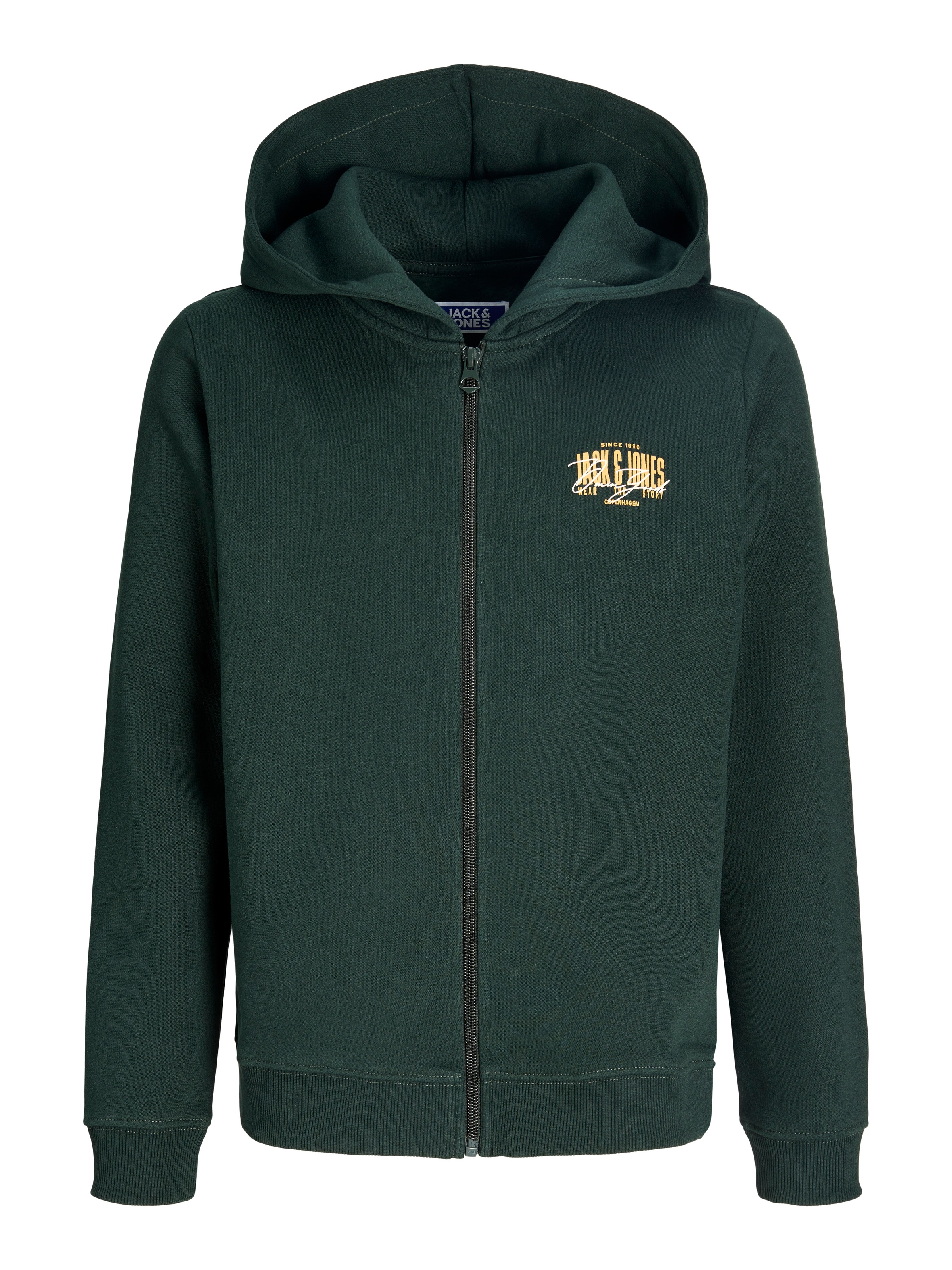 Jack & Jones Junior Kapuzensweatjacke »JJAERO SWEAT ZIP HOOD JNR« Baumwollmischung, regular fit