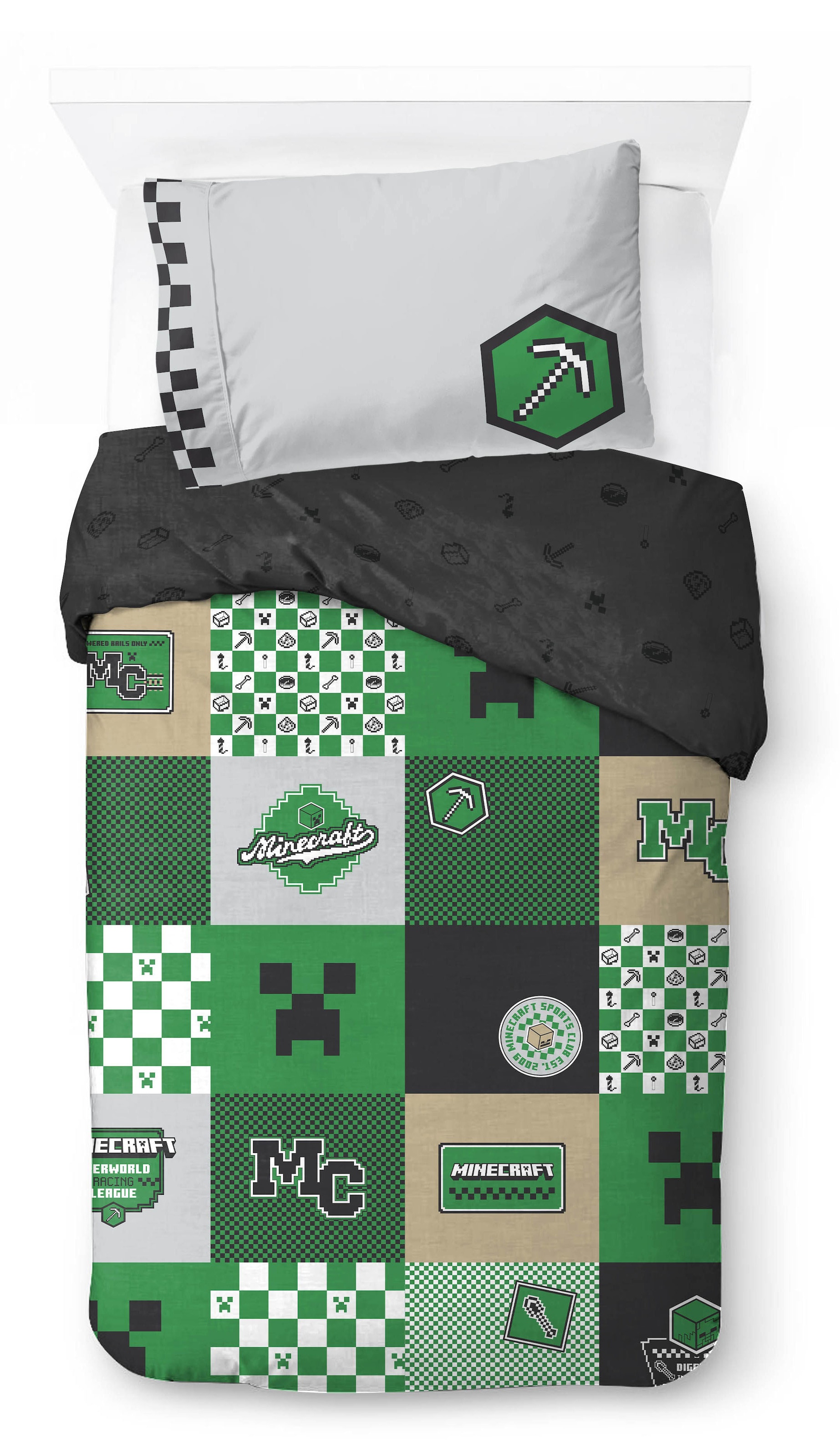 Image of Bettwäsche "Minecraft Pixel Patchwork" 2