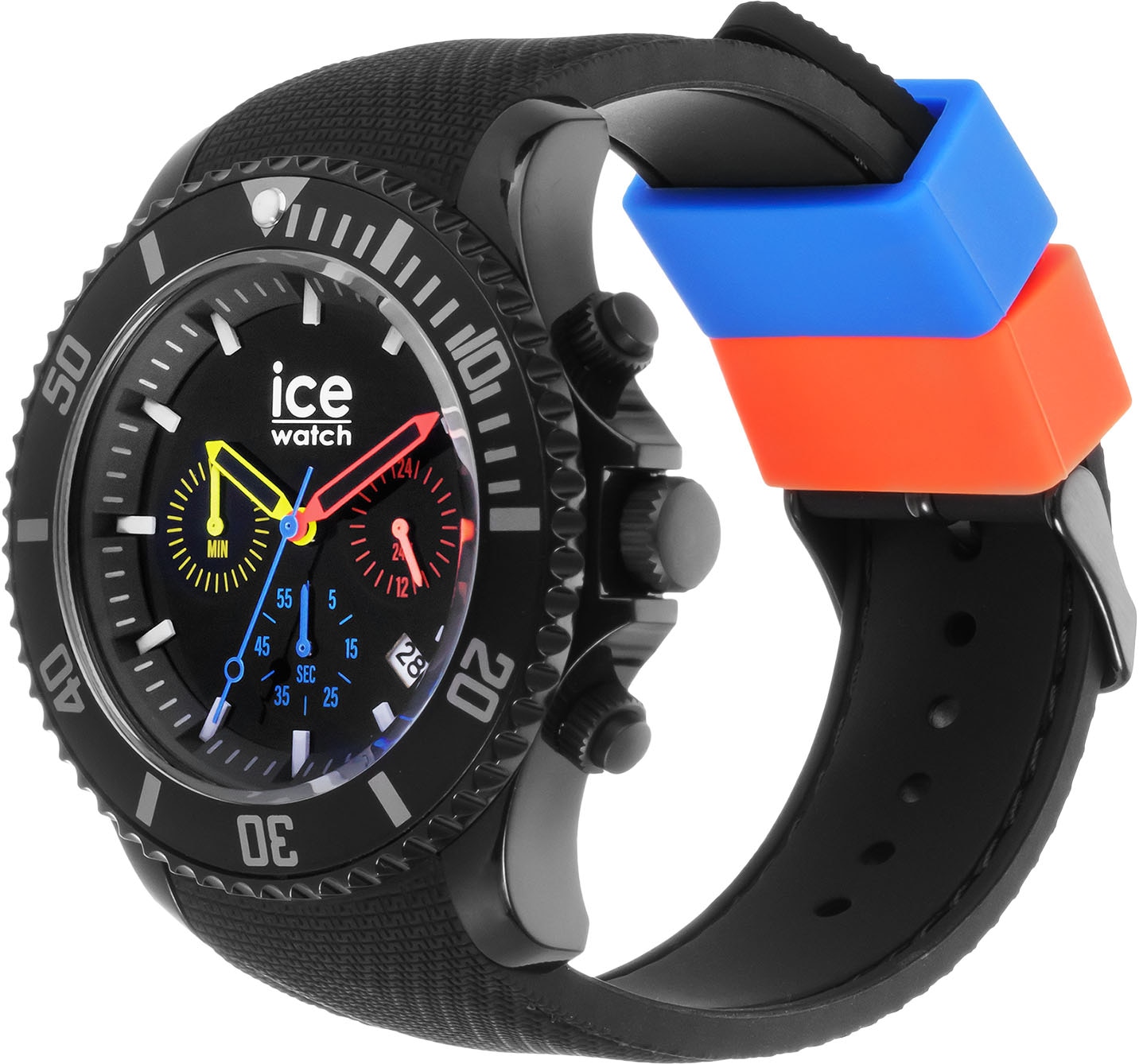 ice-watch Chronograph »ICE chrono - Trilogy - Large - CH, 019842«, Quarzuhr, Armbanduhr, Herren, Datum, Stoppfunktion, 12/24-Std.-Anzeige