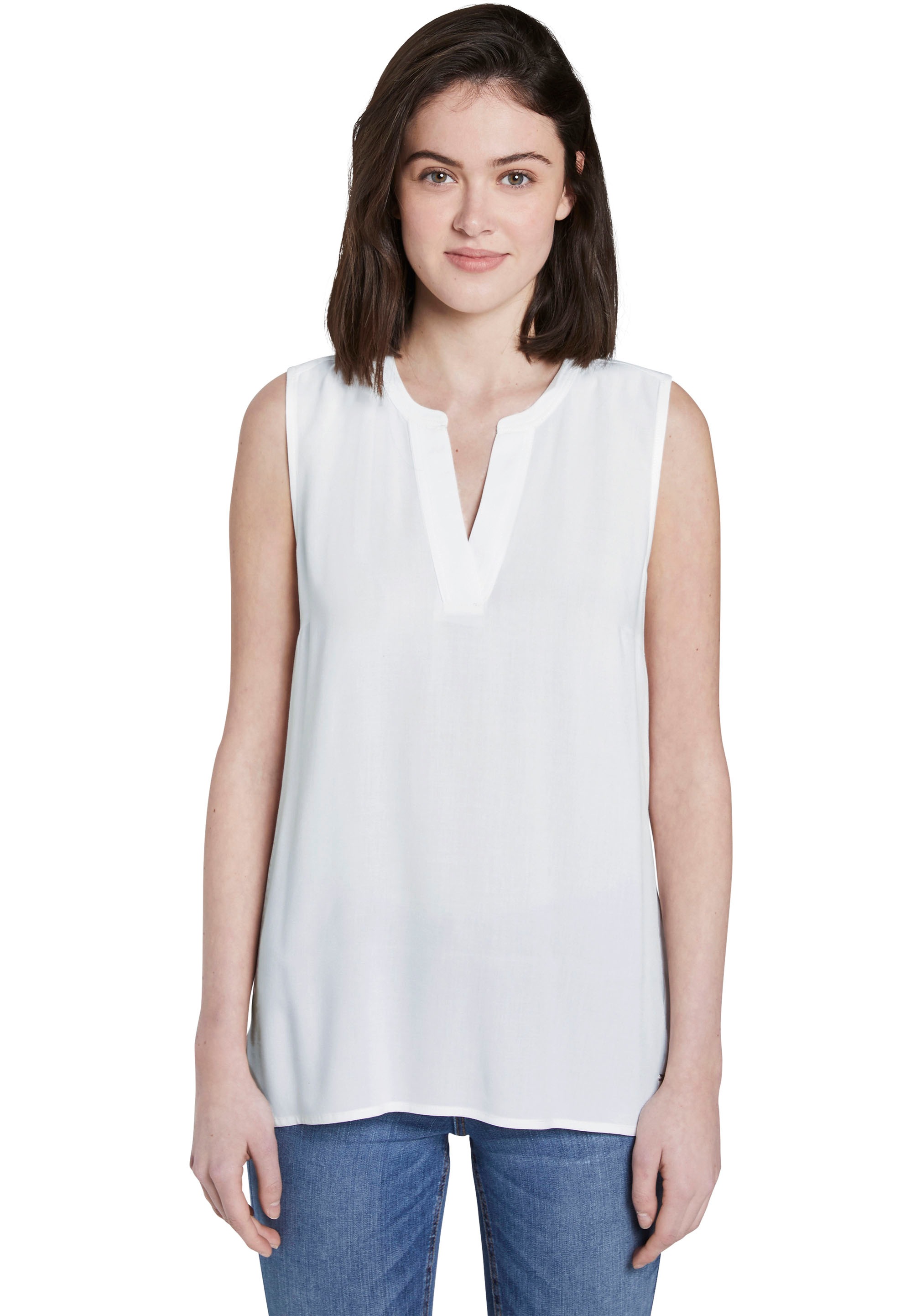 Image of TOM TAILOR Denim Blusentop, aus weich fliessendem Material bei Ackermann Versand Schweiz