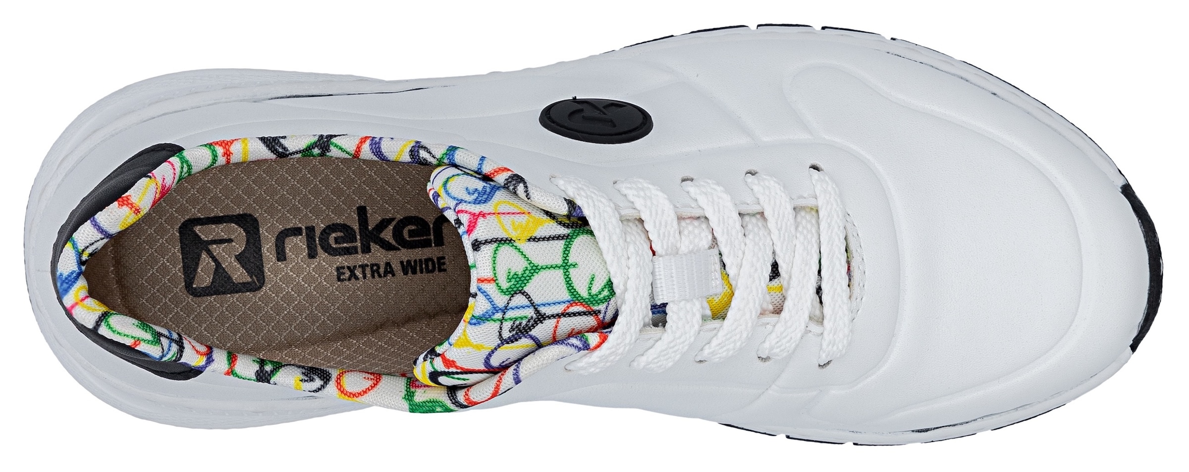 Rieker Sneakers  mit MemoSoft-Innensohle, Freizeitschuh, Halbschuh, Schnürschuh