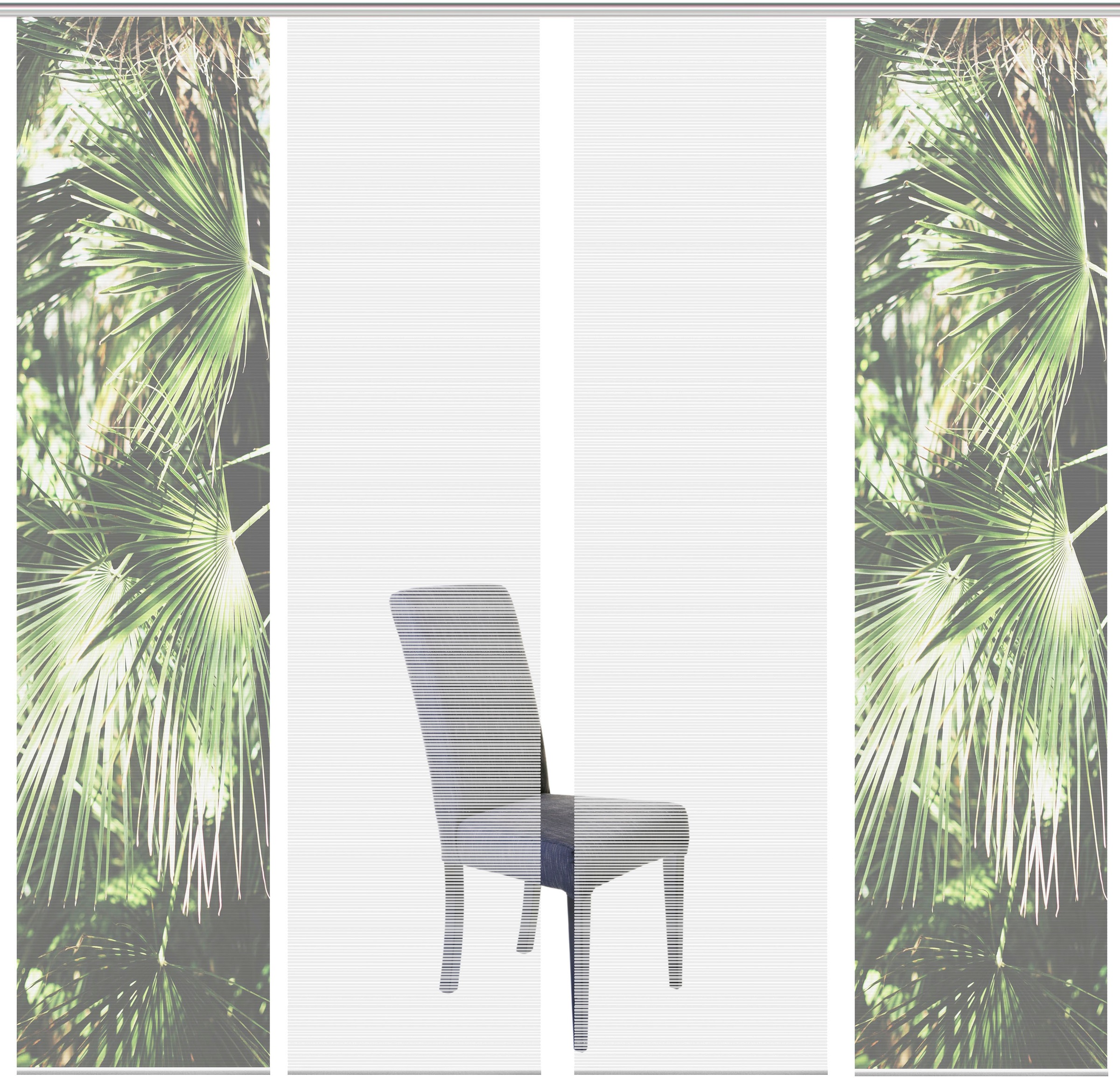 Image of Vision S Schiebegardine »JUNGOLA 4er SET«, (4 St.), Bambus-Optik, Digital bedruckt bei Ackermann Versand Schweiz