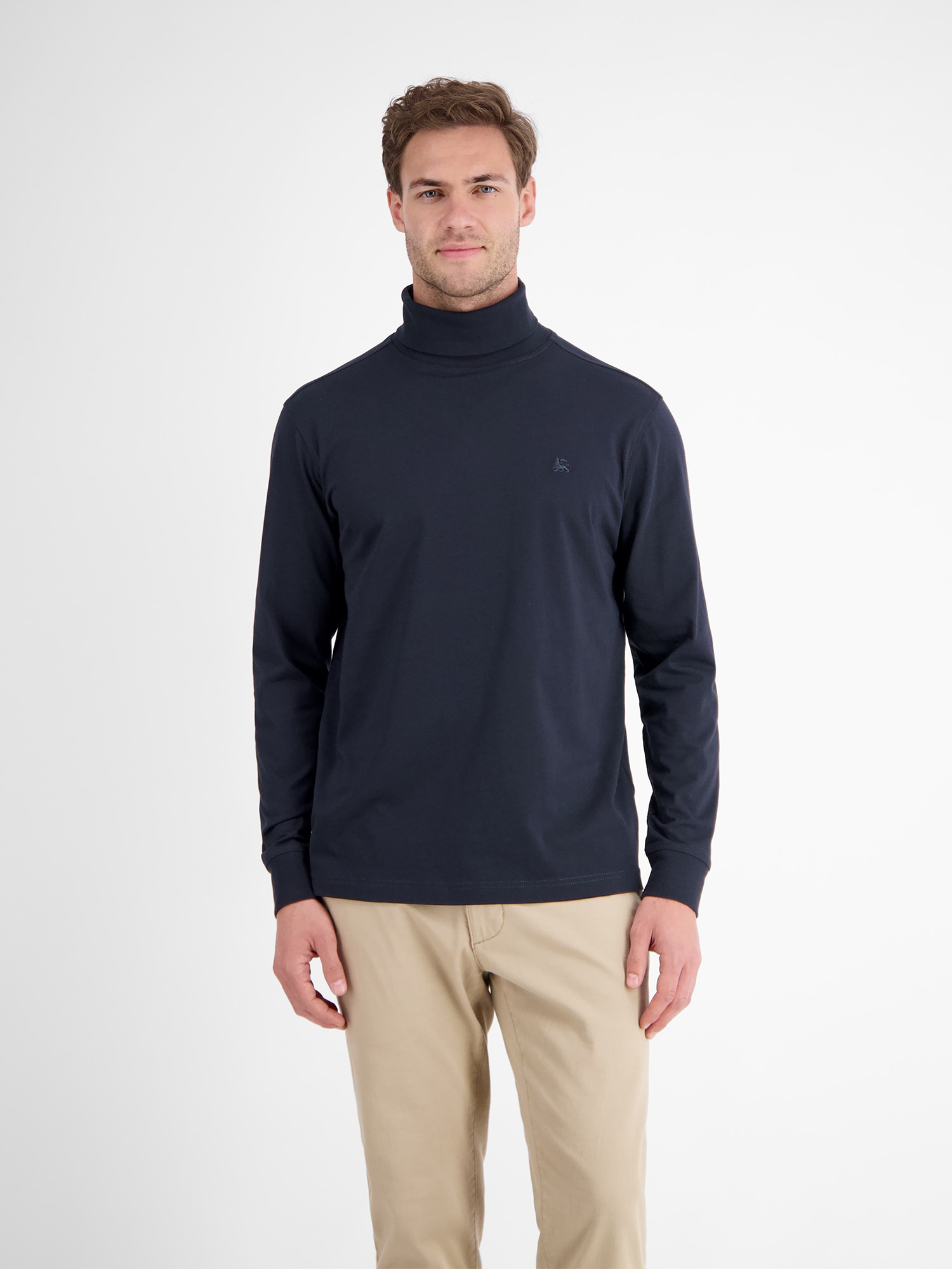 LERROS Sweatshirt »LERROS Rollkragenshirt aus weicher Baumwolle«