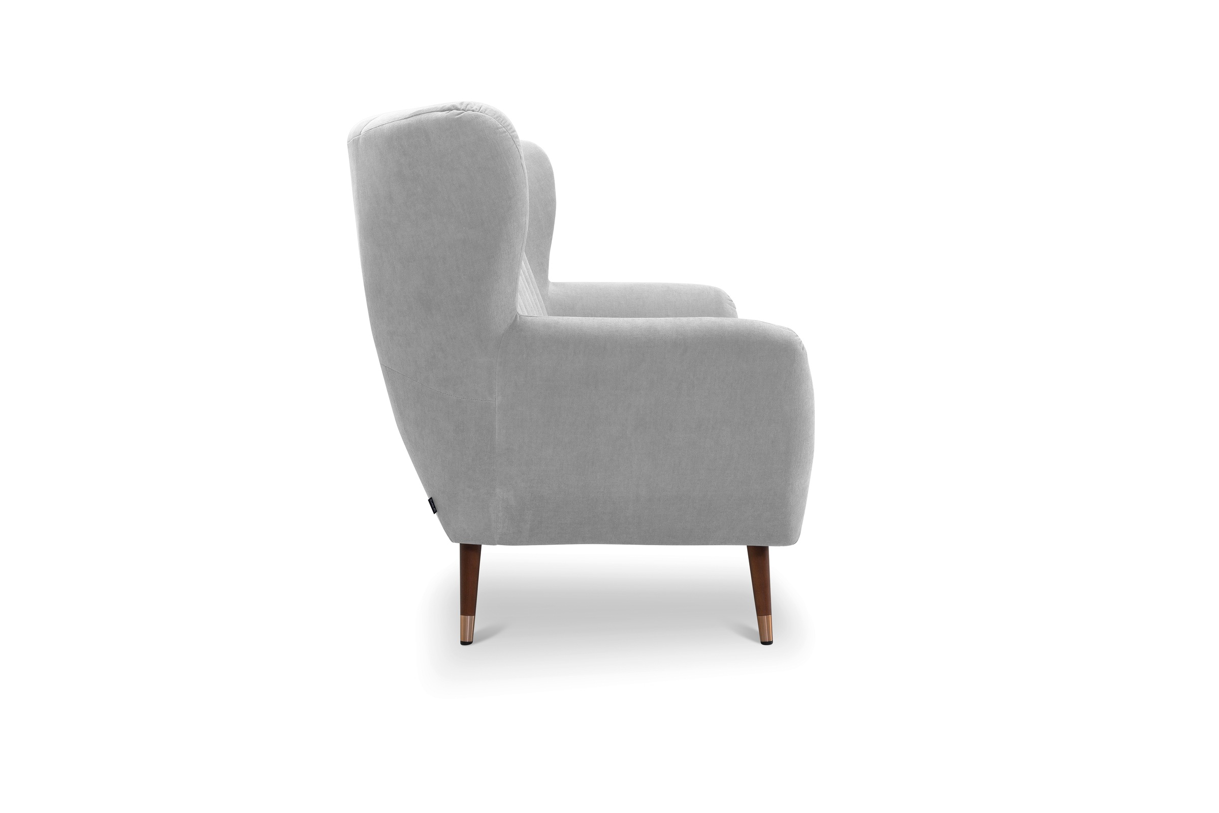 exxpo - sofa fashion 2-Sitzer »Polly, bequem mit hoher Rückenlehne, hohe Füsse, Ohrensesselcouch«, Küchensofa, hochwertige Bezugsvarianten und aktuelle Farben