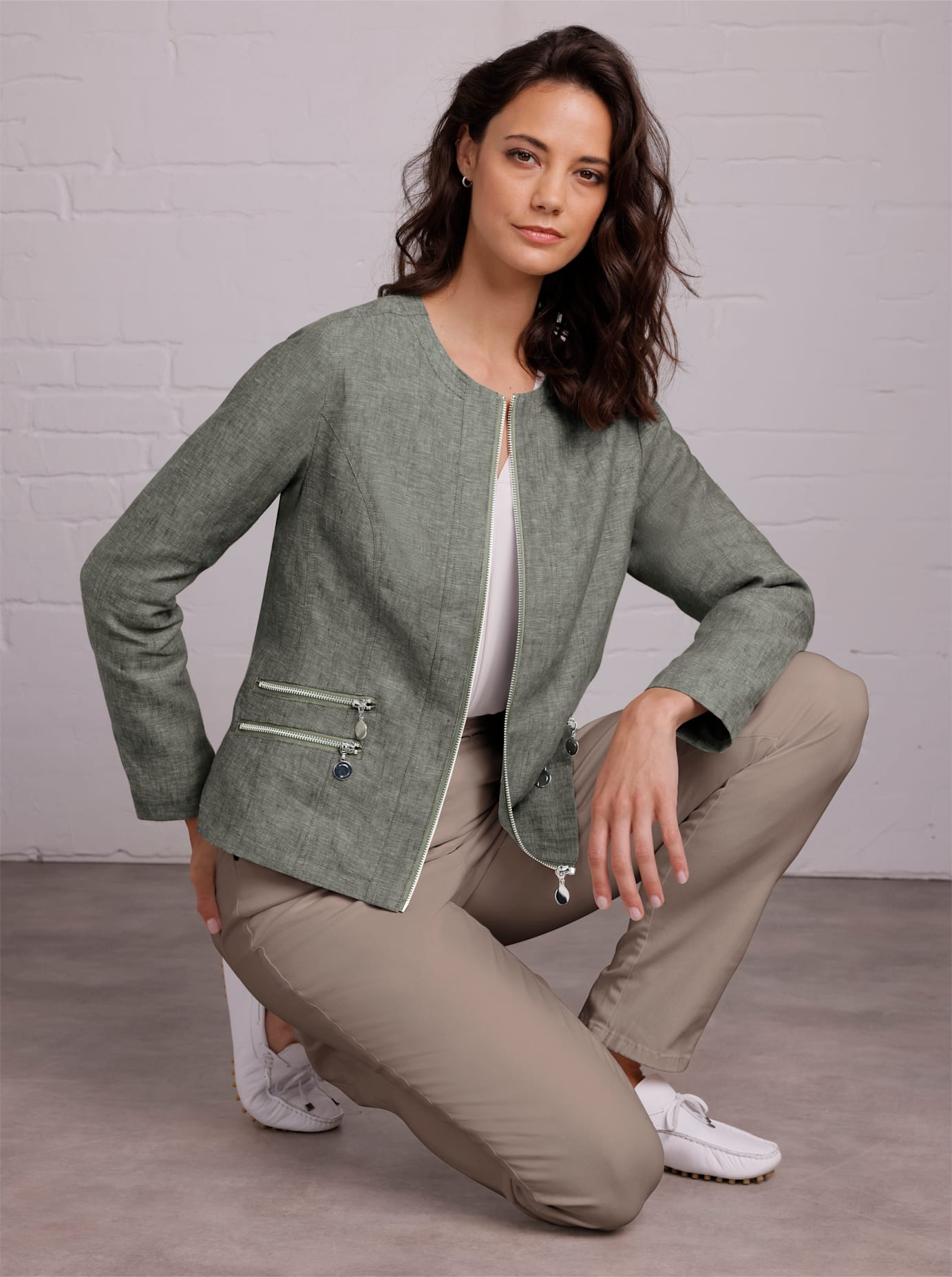Image of CREATION L PREMIUM Jackenblazer "Leinen-Blazer"