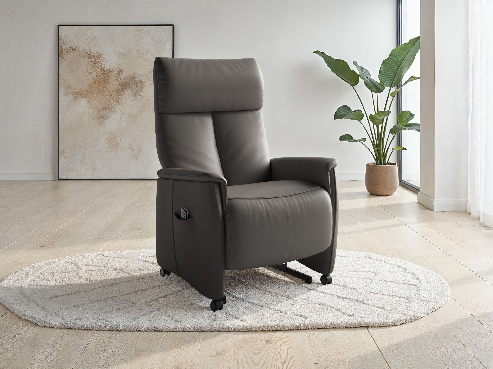sit&more TV-Sessel "Cremona Comfort" wahlweise manuell oder elektrischer Funktion mit Akku
