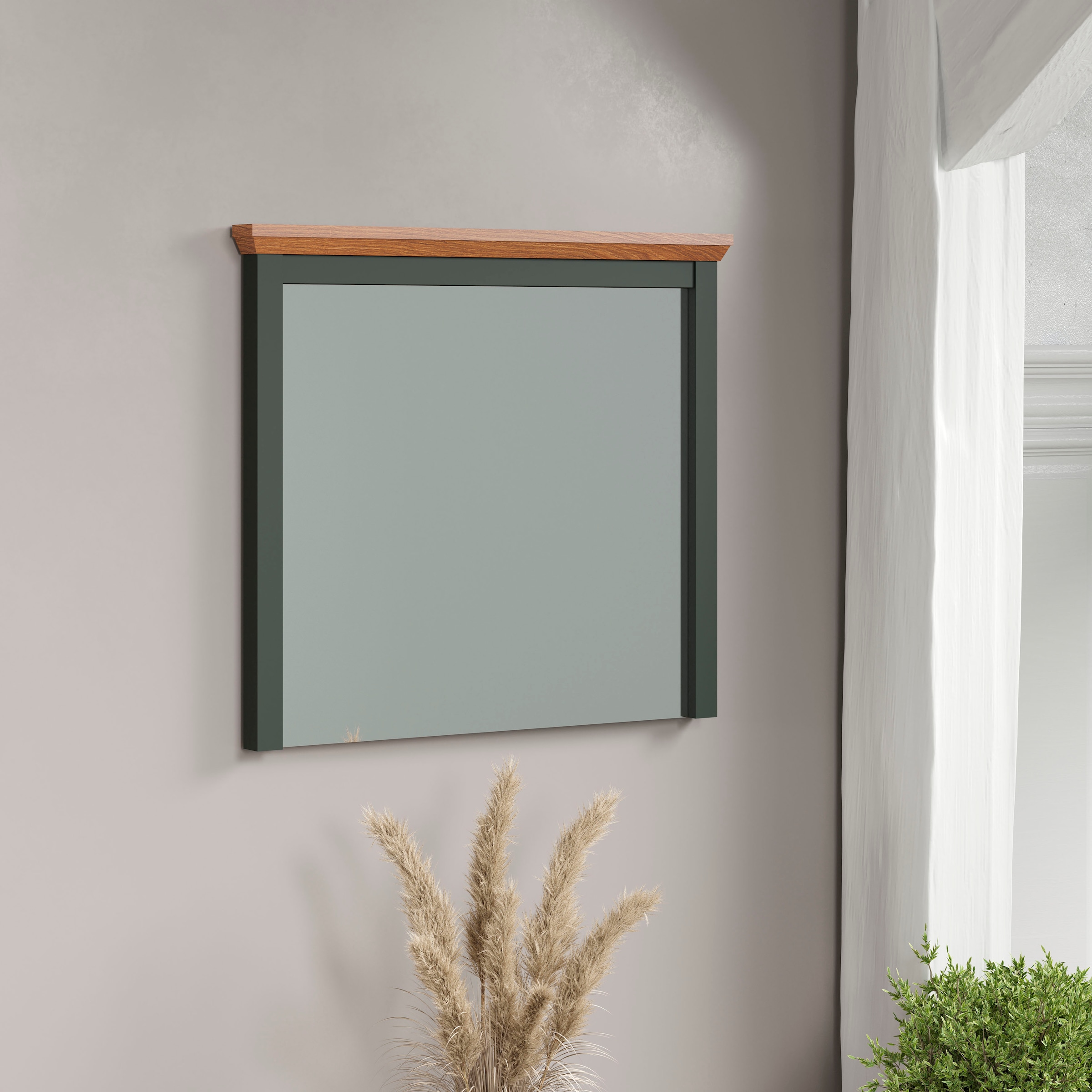 Home affaire Miroir de vestiaire »Vienna« Wandspiegel in matter Optik mit Rahmen - (B/T/H) 77/6/68 cm