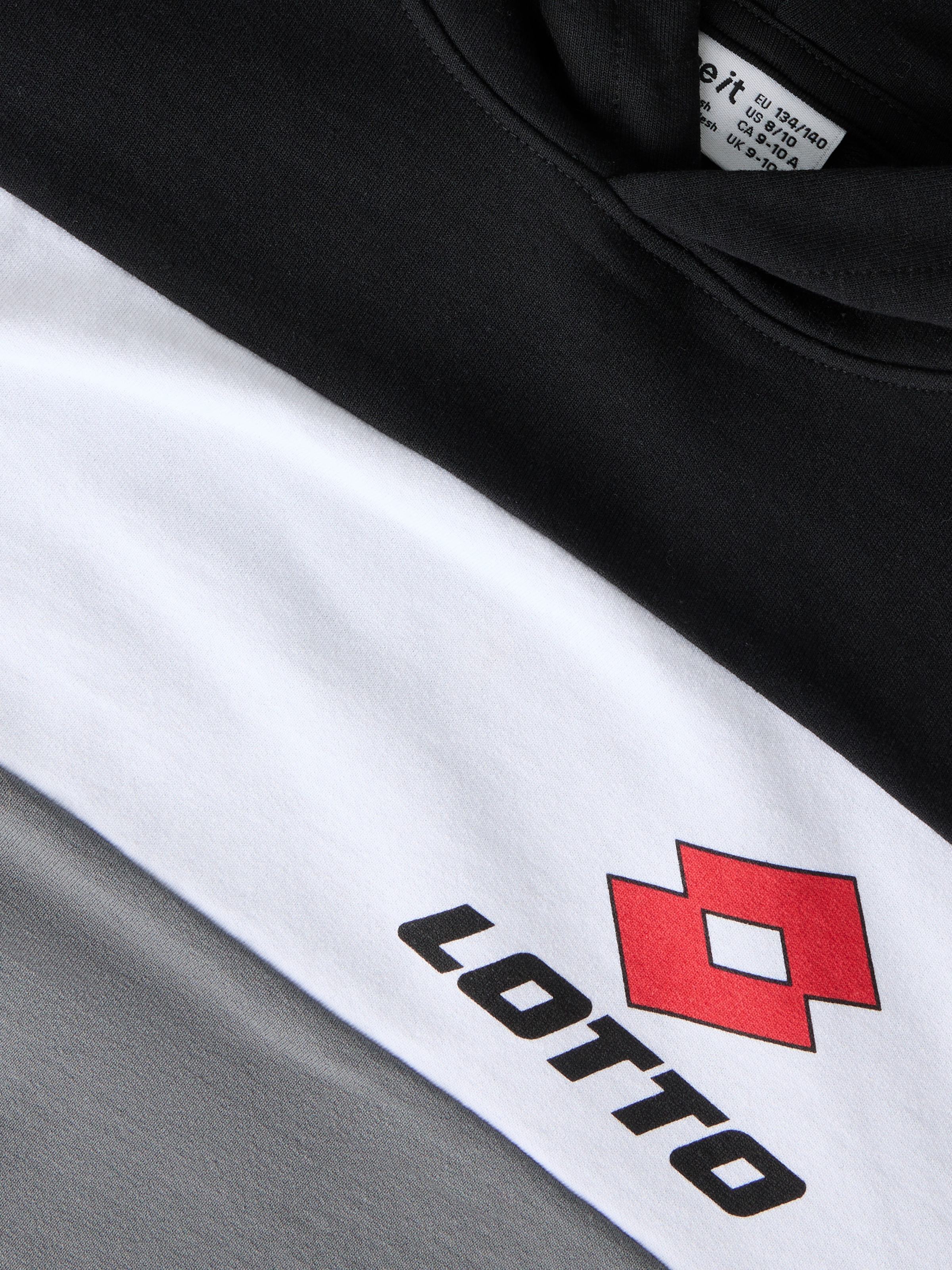 Name It Kapuzensweatshirt »NKNJOG LOTTO NREG SWEAT WH UNB LNOOS VDE«, Baumwollmischung, normal geschnitten
