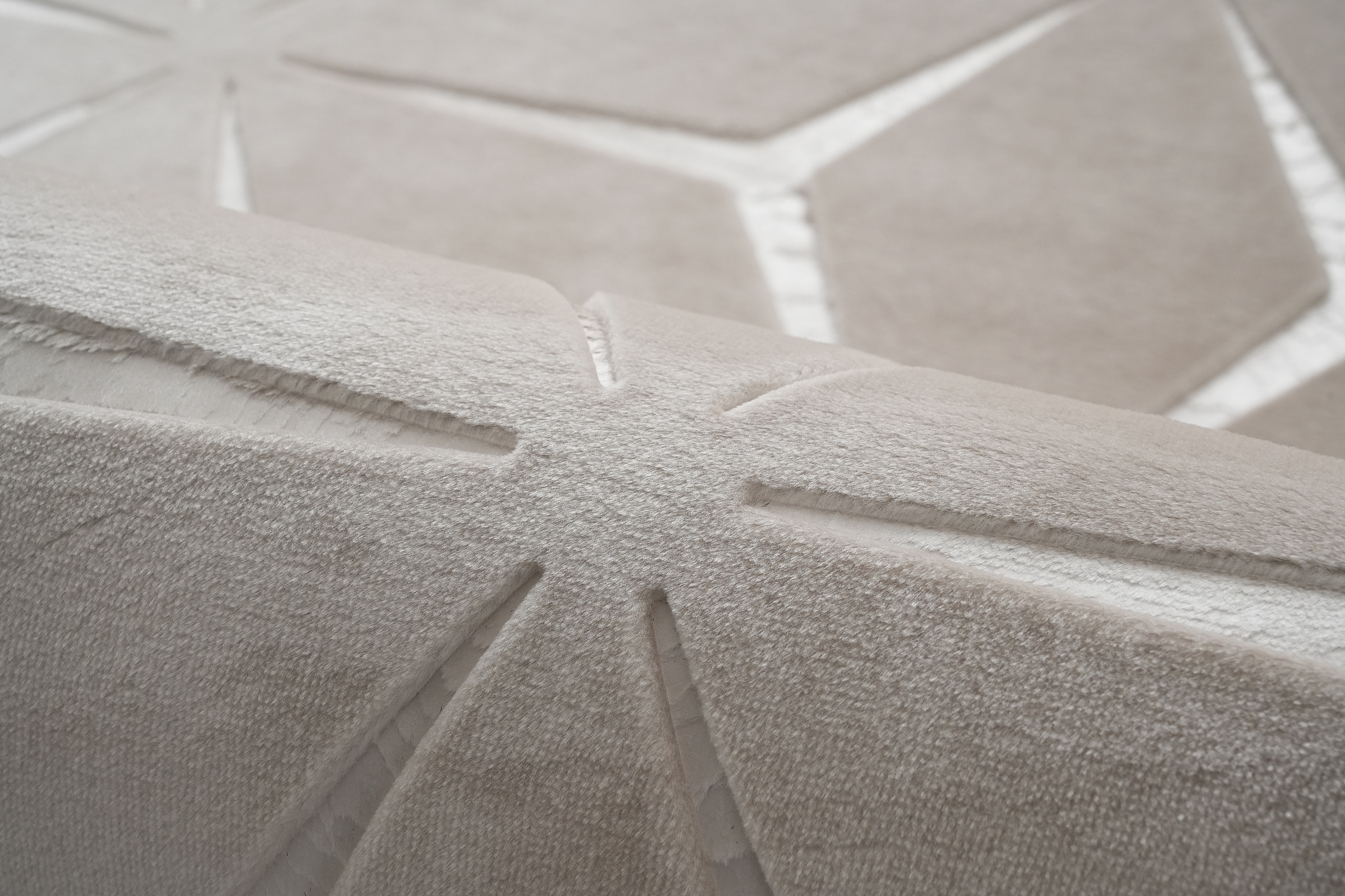 Kayoom Tapis »Calma 225« Rectangulaire 10 mm Höhe Kurzflor, 3-D Optik, Wohnzimmer