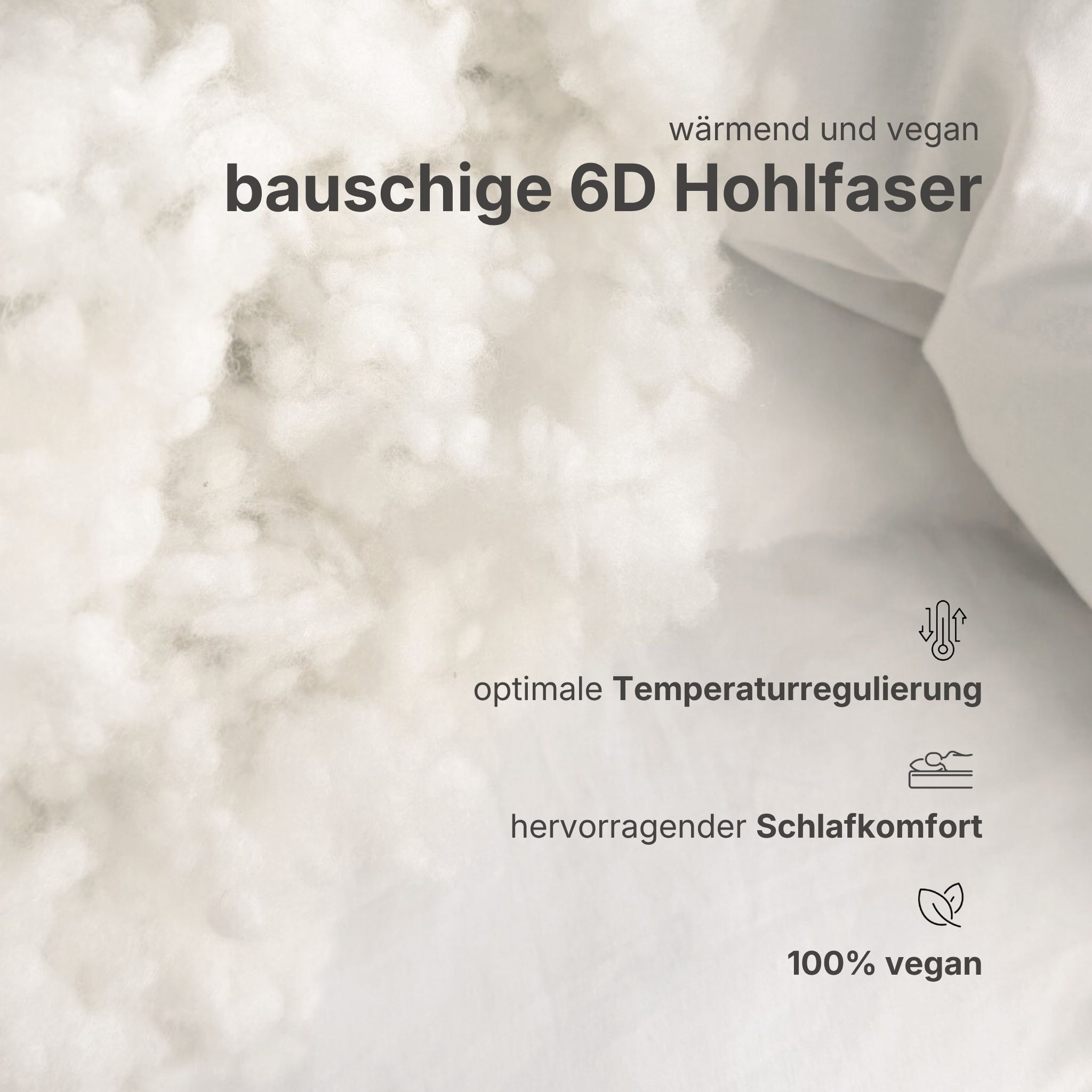 GOODproduct Couette microfibre »Baca, Bettdecke 135x200 cm, 155x220 cm und weitere Grössen« léger Füllung en fibre creuse 6D de haute qualité Bezug Polyester 1 cuis tlg. couettes, été, hiver, 4 saisons, couverture