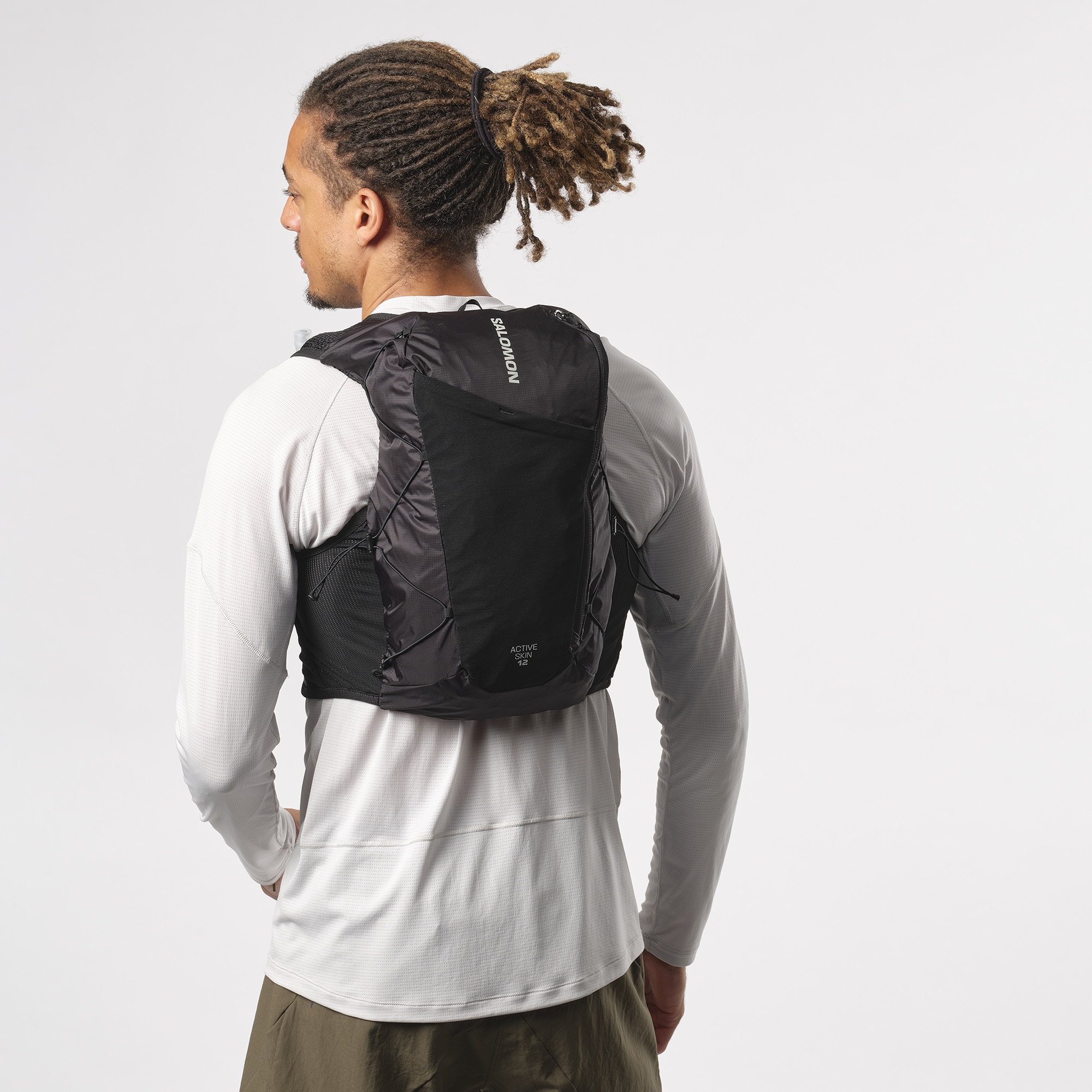 Salomon Trinkrucksack »ACTIVE SKIN 12«, Rucksack / Laufweste mit Flasks Unisex