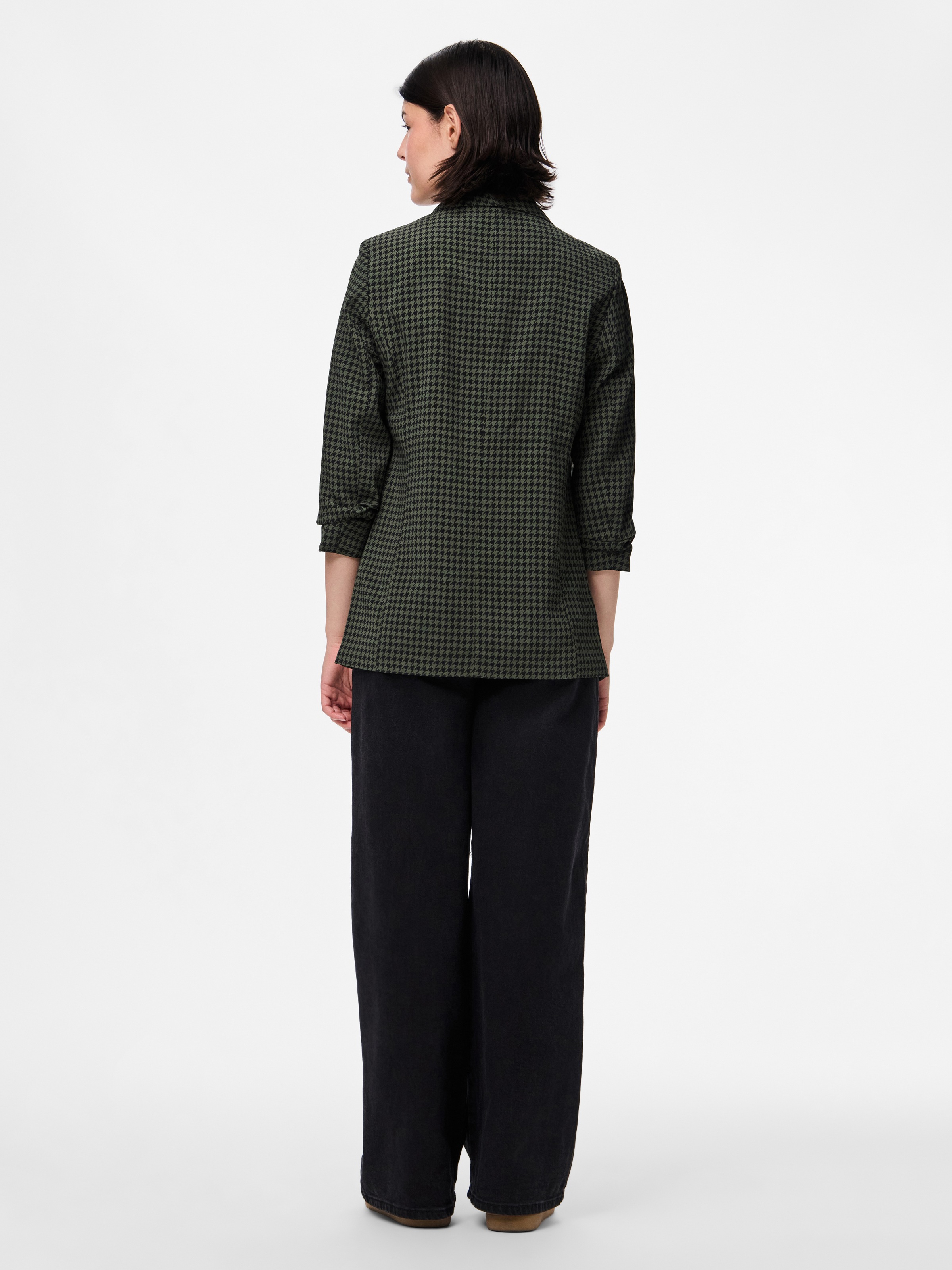 pieces Blazer chemisier »PCBOSELLA 3/4 PRINTED BLAZER NOOS« mit 3/4 Ärmel