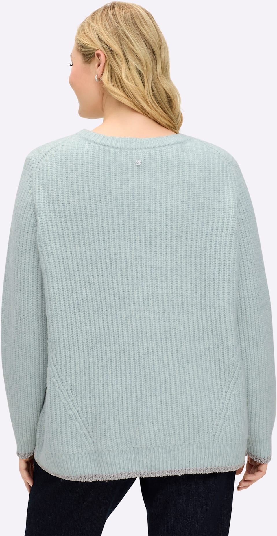 Sheego Pull à col rond »Pullover«