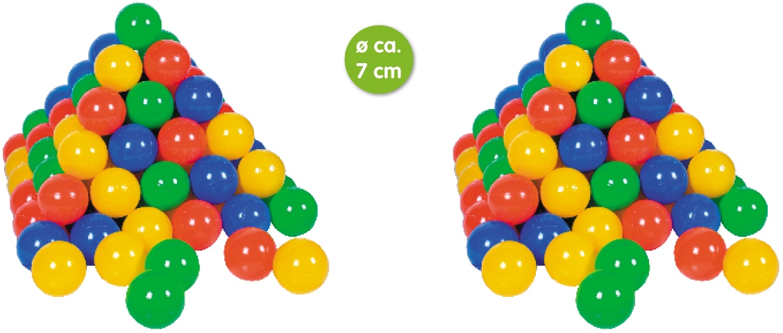 Knorrtoys® Bällebad-Bälle »200 Stück, colorful, Ø ca. 7 cm«, (200)