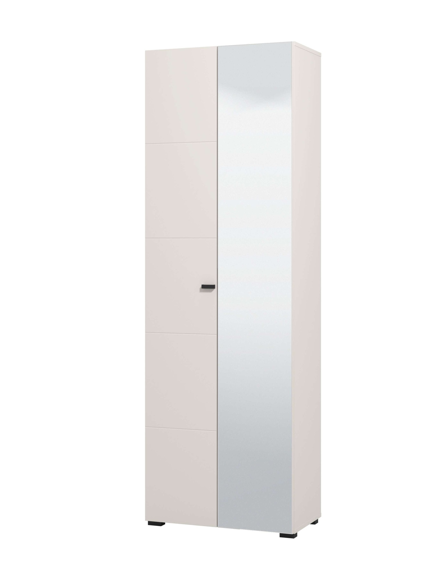 Image of Home affaire Garderobenschrank "Rathlin, Stauraumschrank, Flurschrank, ausziehbare Kleiderstange" Spiegeltür, Gesamtbreite 64 cm, drei Regale