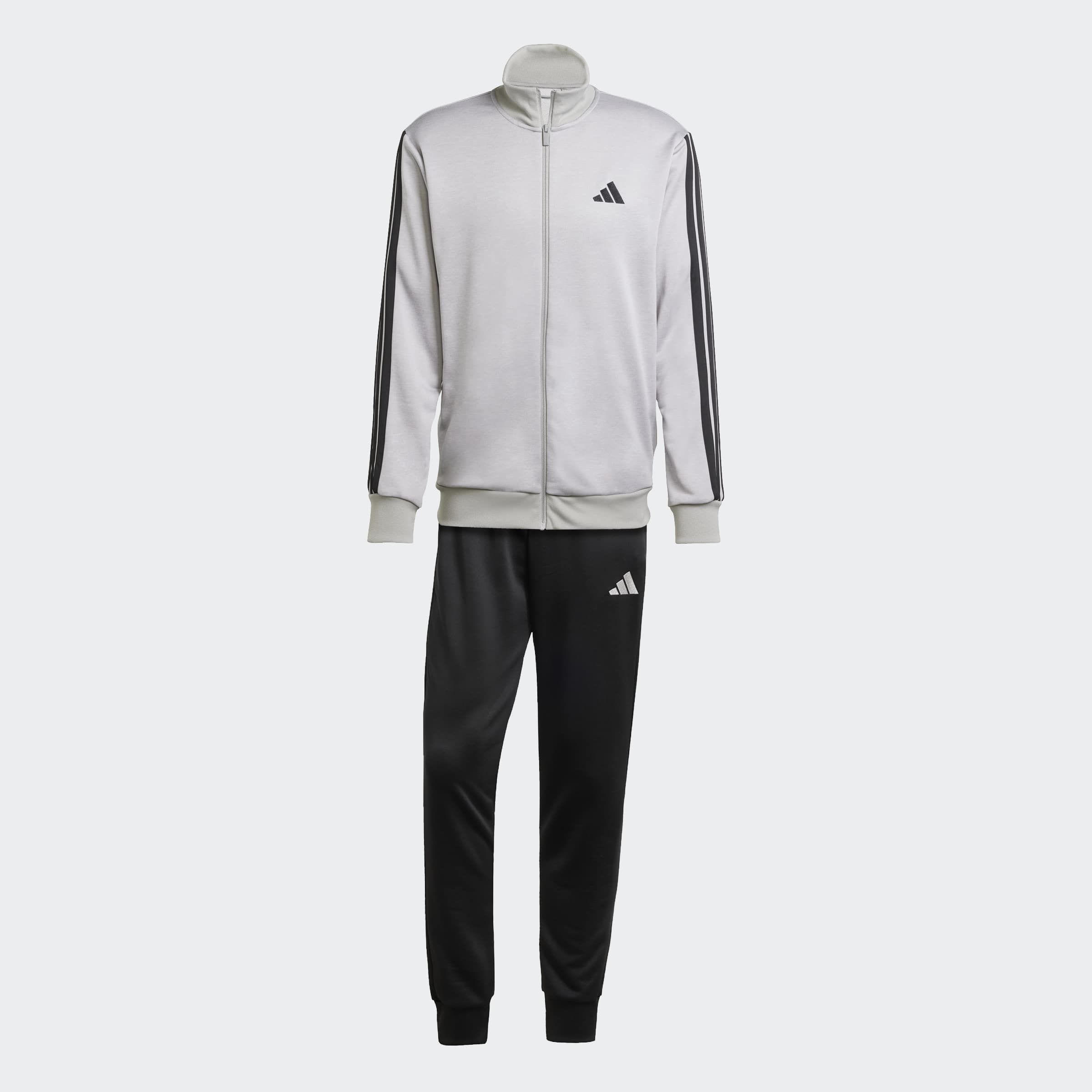 adidas Sportswear Trainingsanzug »3-STREIFEN FRENCH TERRY« 2 Stk. zweiteiliges Set, aus French-Terry-Material, mit Rippdetails