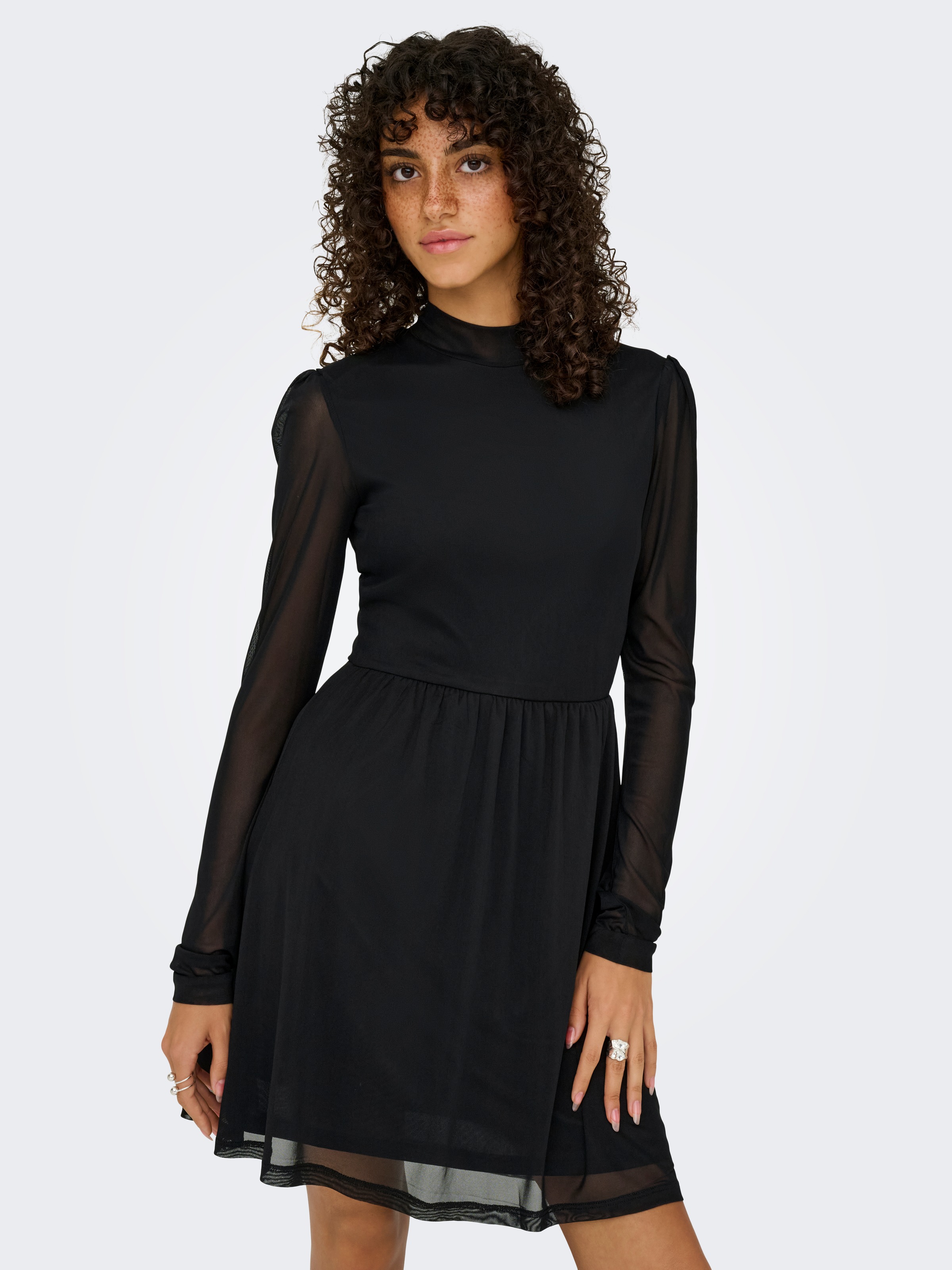 Image of ONLY Minikleid "ONLERICA LIFE L/S HIGH NECK DRESS JRS" Sommerkleid