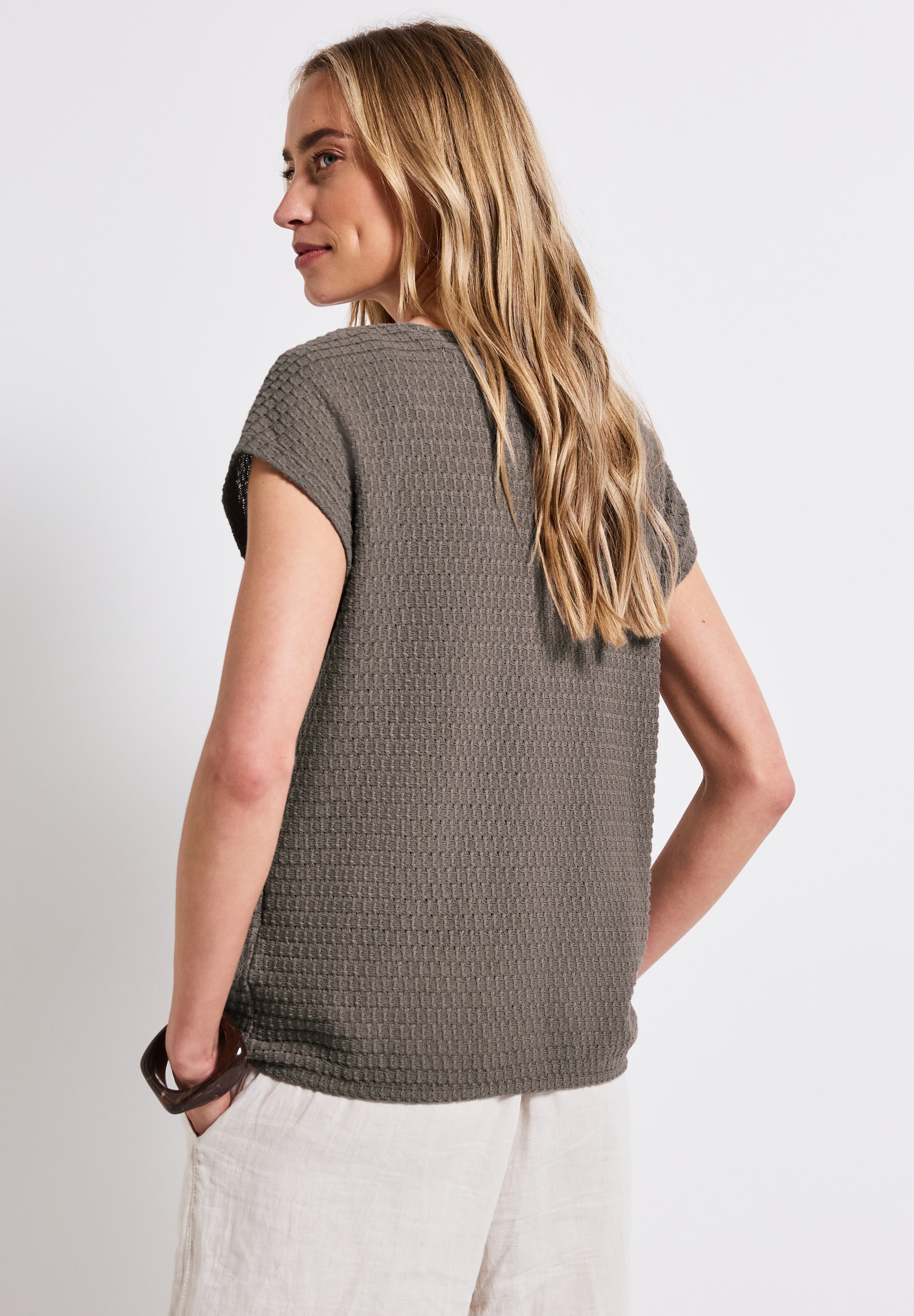 STREET ONE T-Shirt, in Struktur-Optik