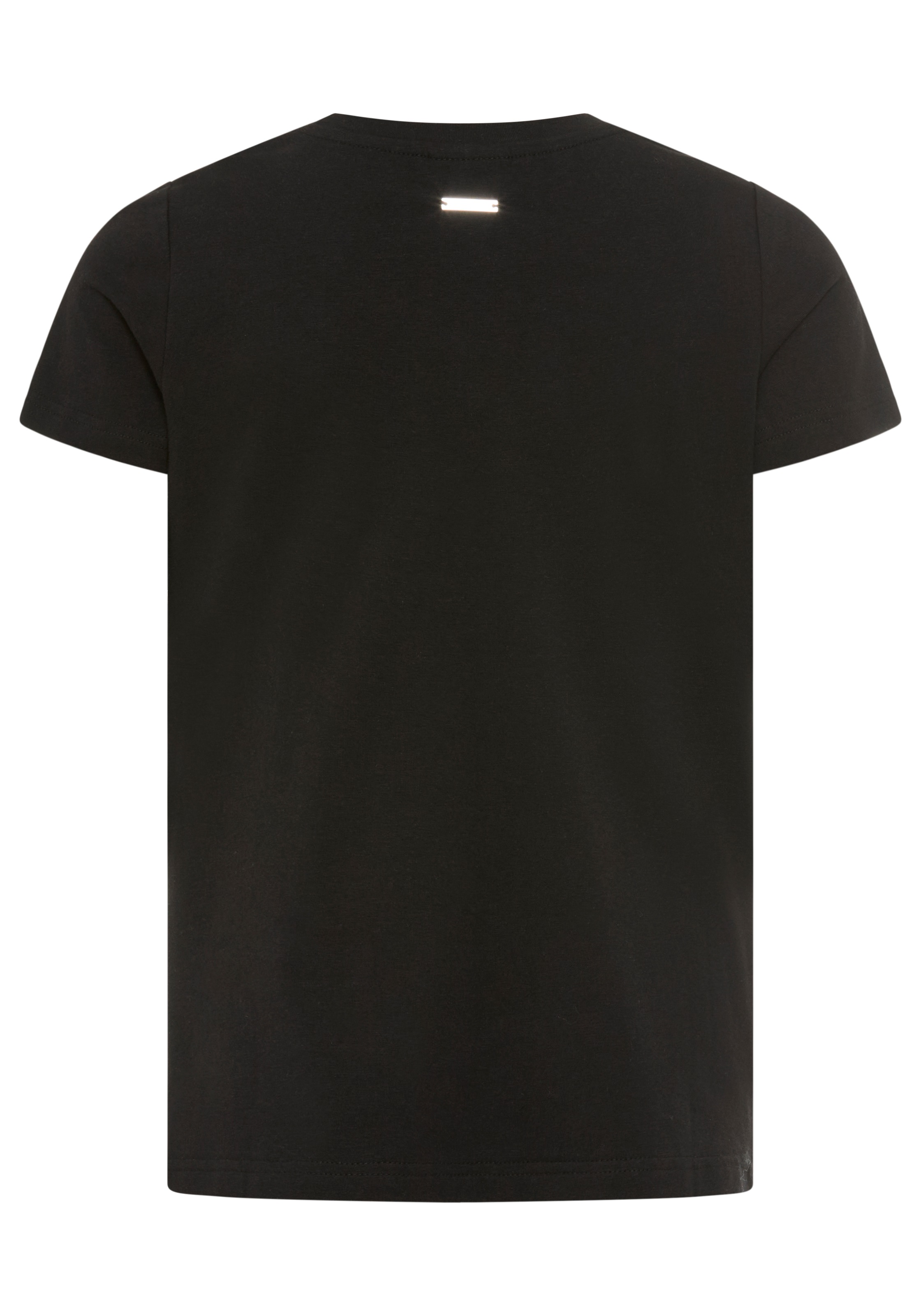 Bruno Banani T-Shirt »Banani T-Shirt Paillettenshirt« modische Basic-Passform, Kurzarm, mit Pailletten und Print