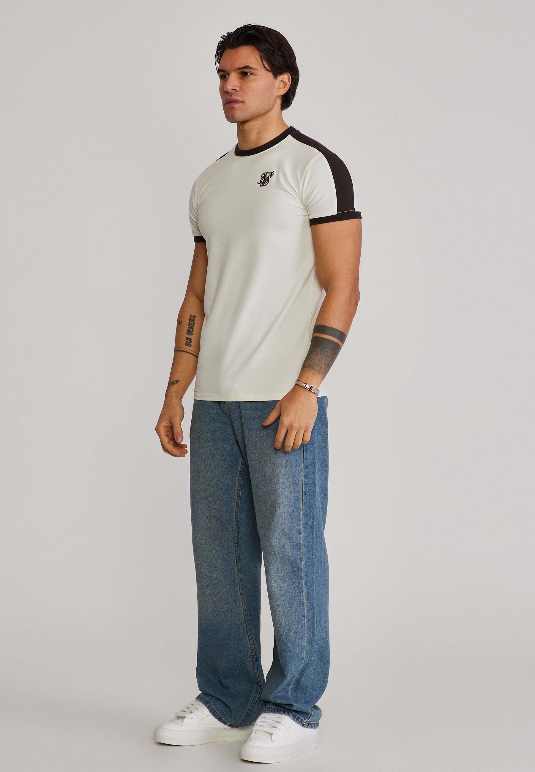 Siksilk T-Shirt »Siksilk T-Shirt Stripe Ringer«