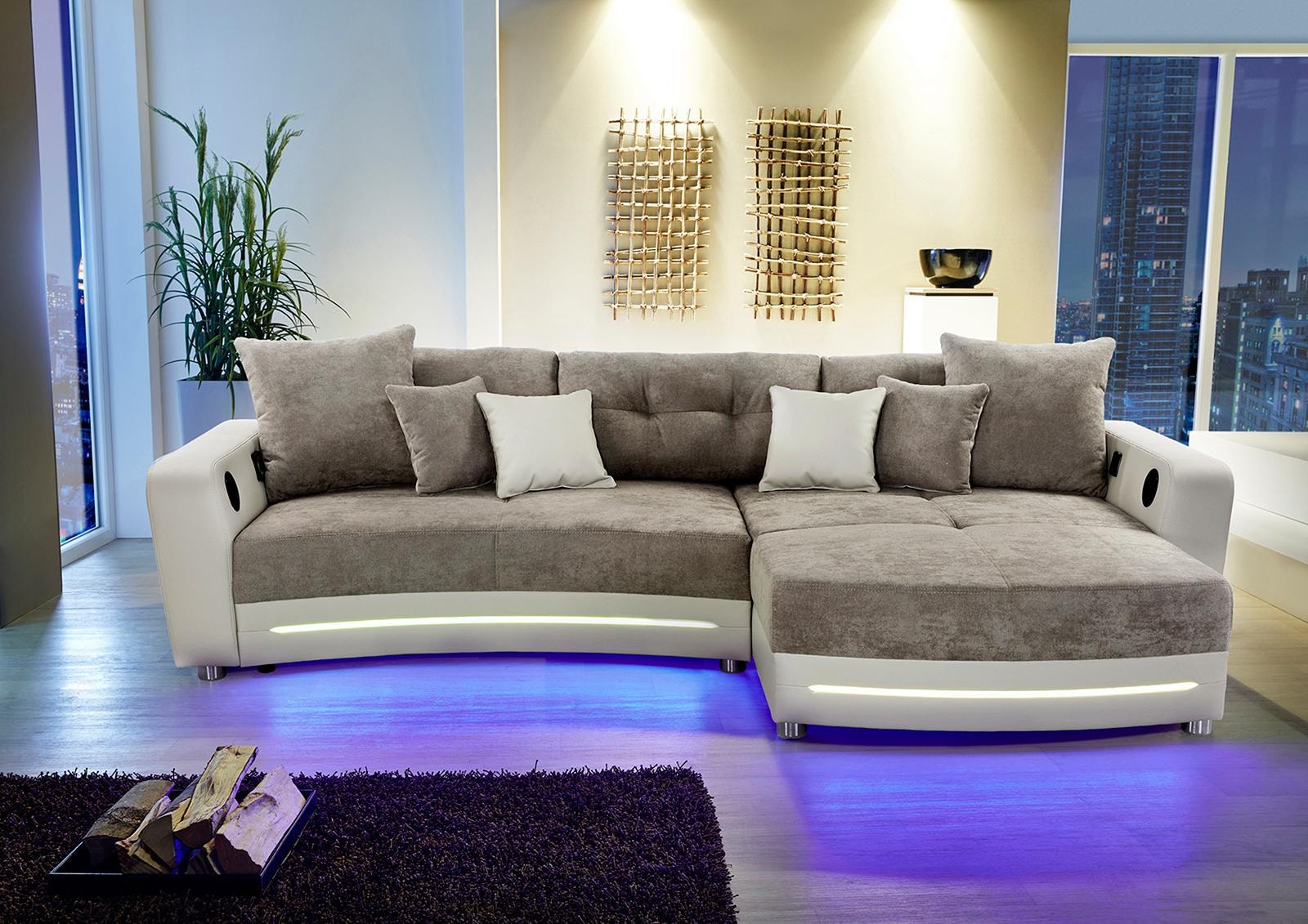 bequem Gruppe inklusive RGB-LED-Beleuchtung Ecksofa und Jockenhöfer kaufen »Laredo«, Bluetooth-Soundsystem