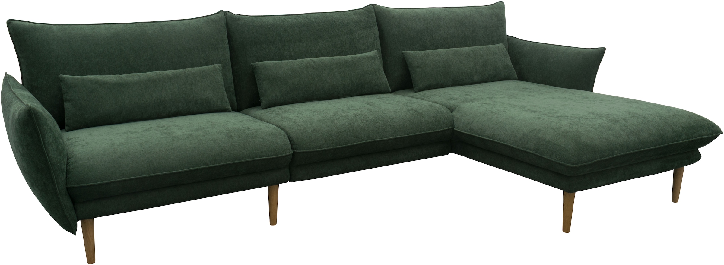 DOMO collection Ecksofa »100 032 modern mit schmalen Armlehnen, Breite 282cm, L-Form«