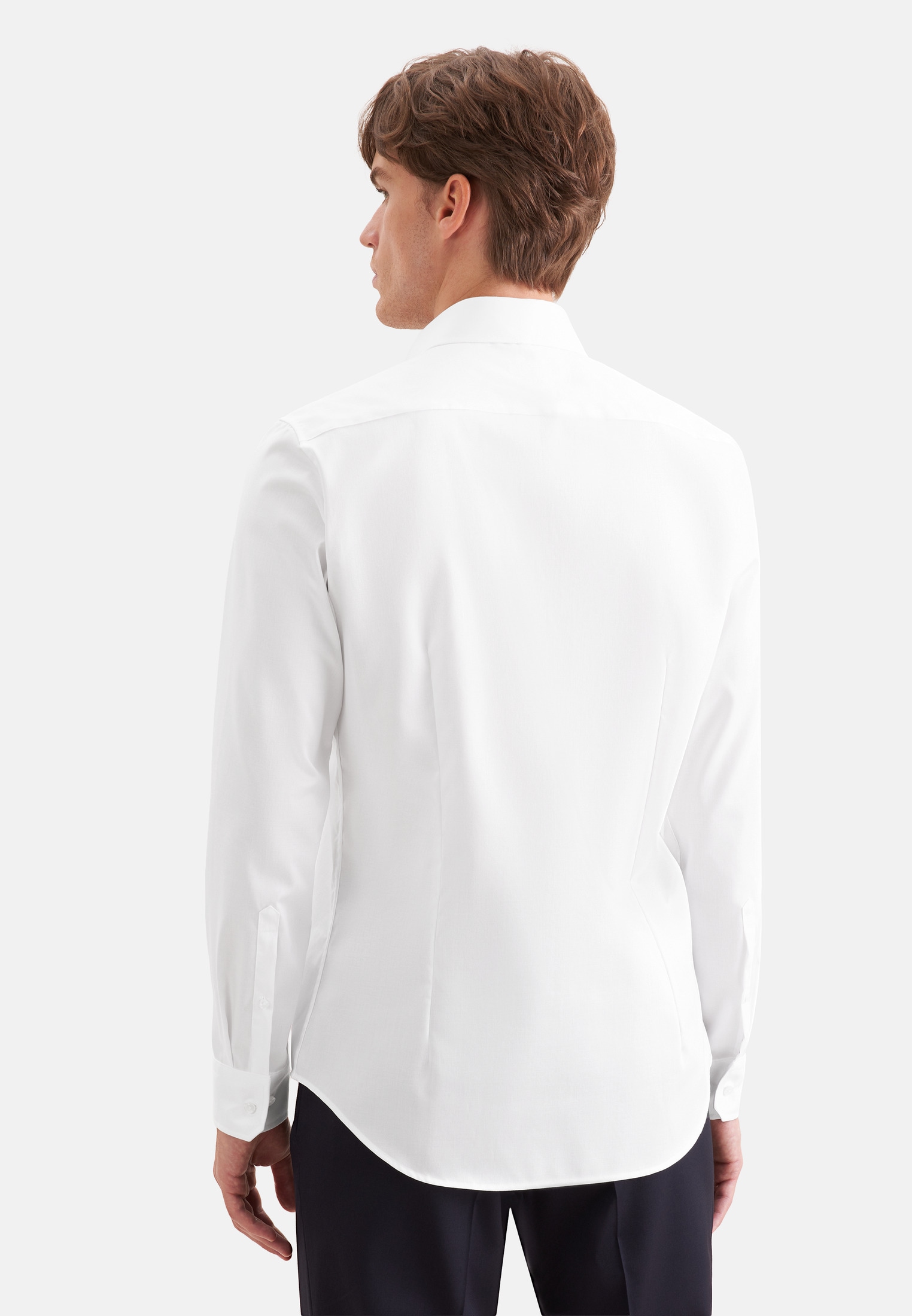 seidensticker Chemise d'affaires »Schwarze Rose« col Kent 1/1 slim uni