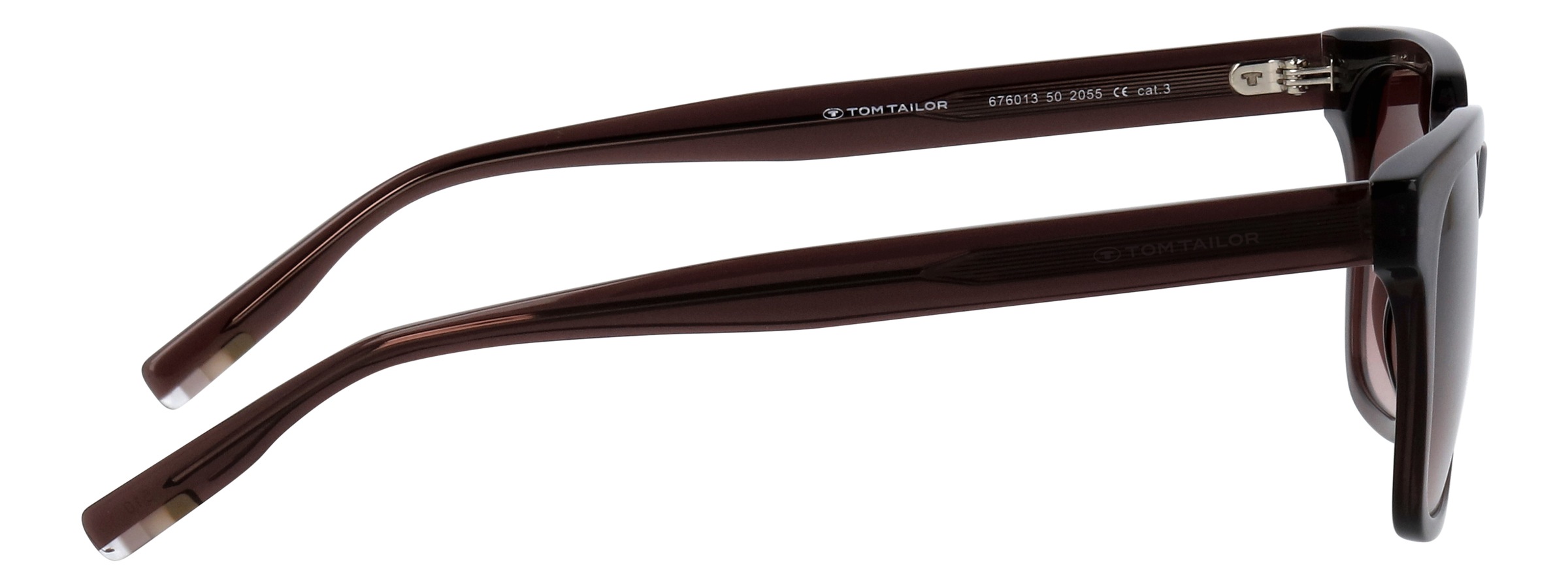 TOM TAILOR Lunettes de soleil »Modell 676013« forme carrée/angulaire, logo sur la branche, monture plastique