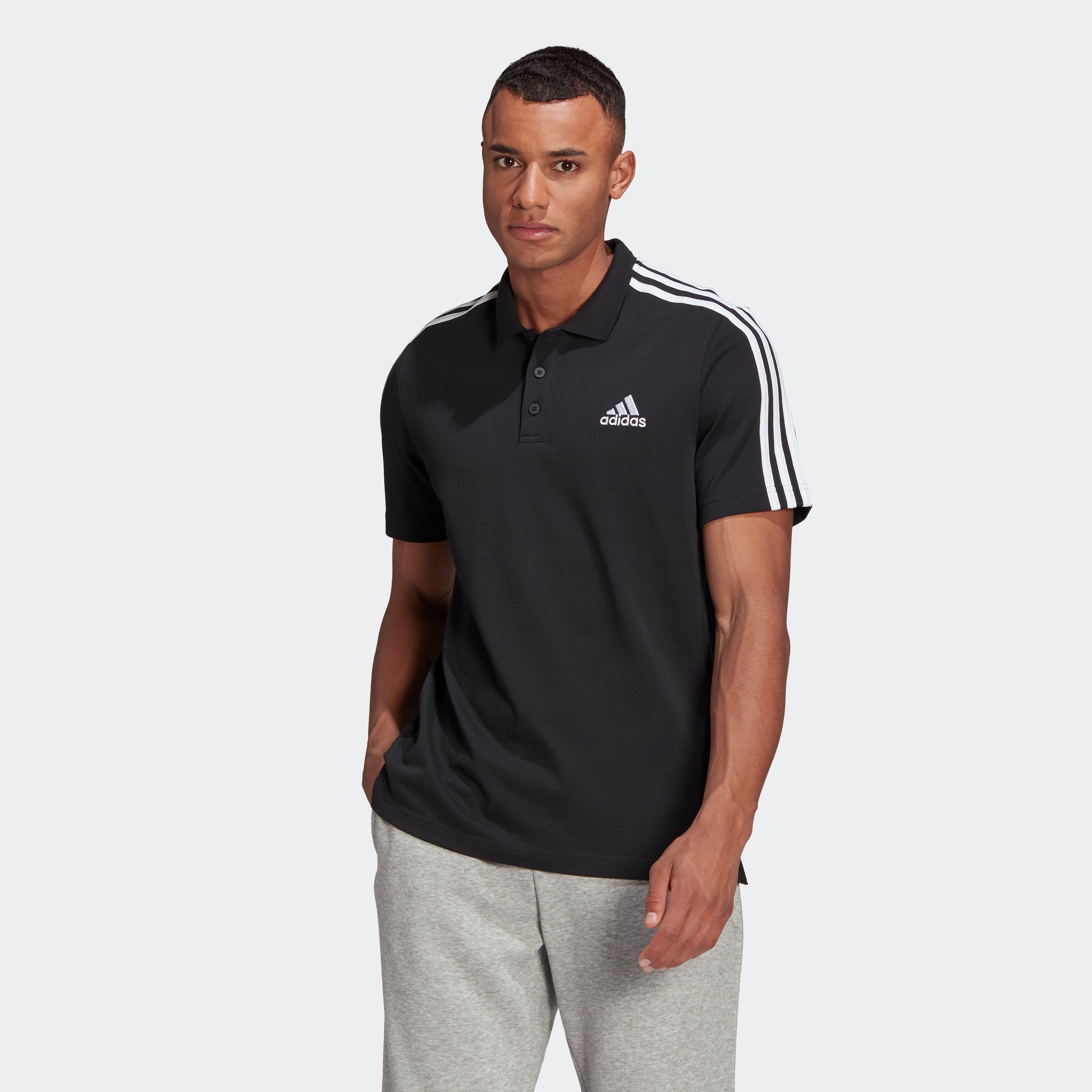 Image of adidas Performance Poloshirt »AEROREADY ESSENTIALS PIQUÉ EMBROIDERED SMALL LOGO 3-STREIFEN« bei Ackermann Versand Schweiz