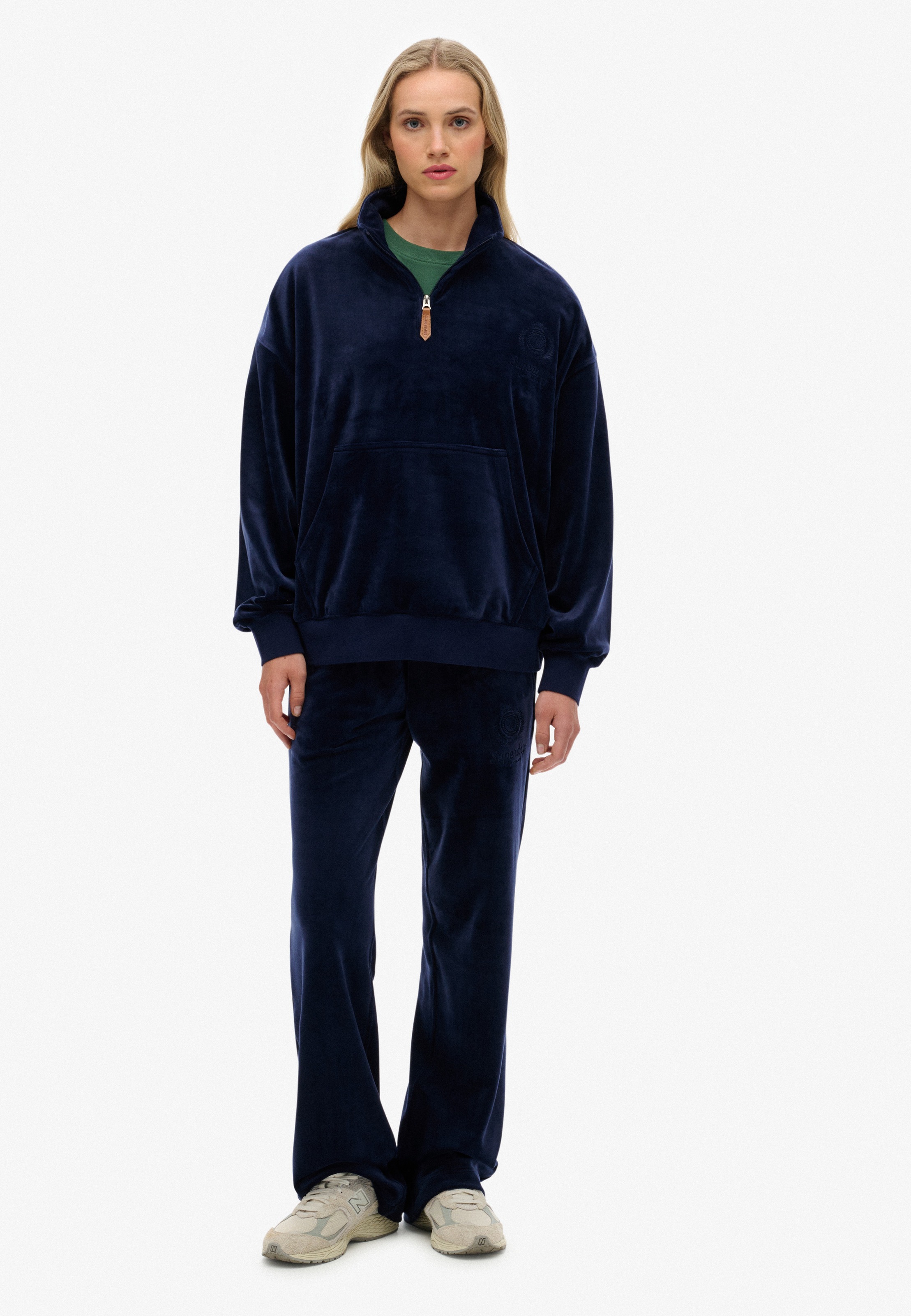 Superdry Sweatshirt »COUNTRY CLUB VELOUR 1/4 ZIP«