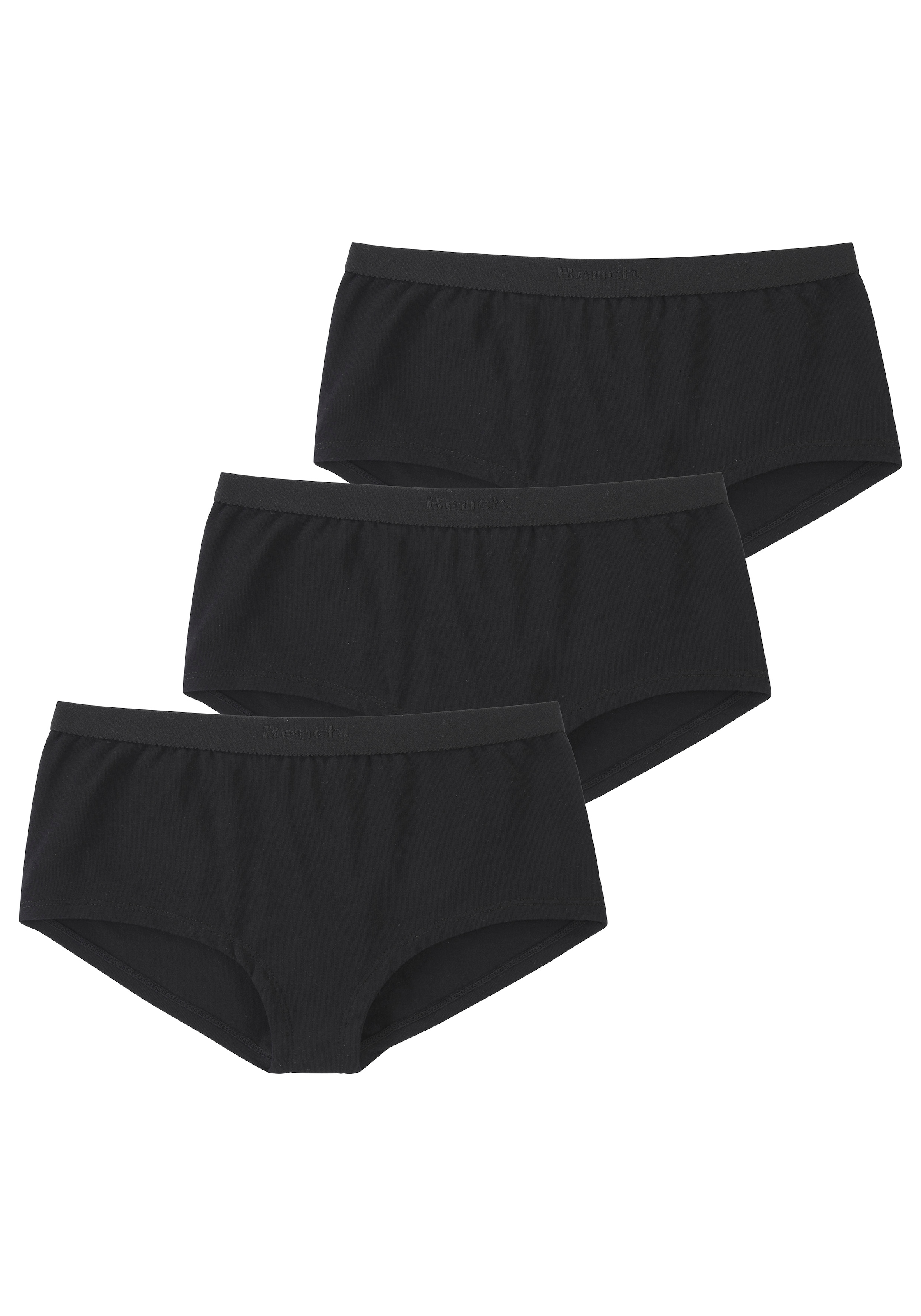 Image of Bench. Panty Packung, 3 Stk. Mädchen - mit weichem Webbund und Bench Schriftzug