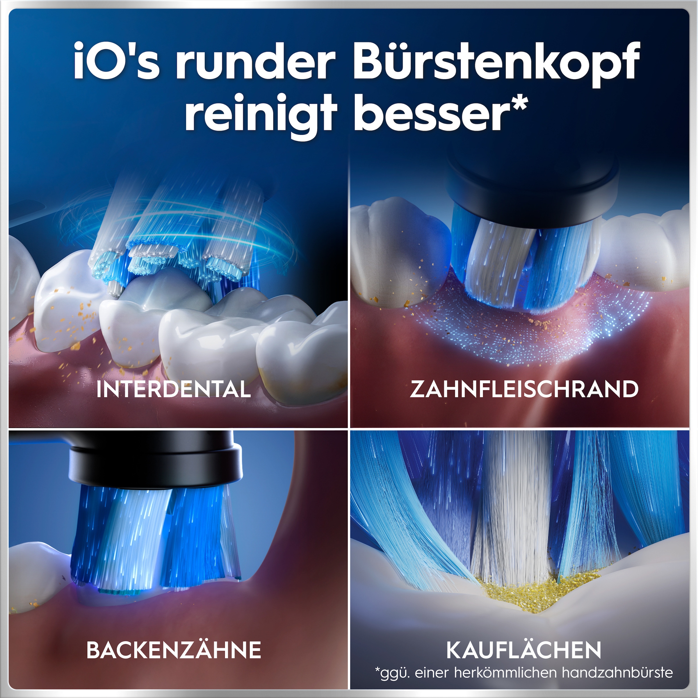 Oral-B Brosse à dents électrique »iO 6« 2 cuis Aufsteckbürsten avec technologie magnétique, écran, 5 modes de brossage, étui de voyage