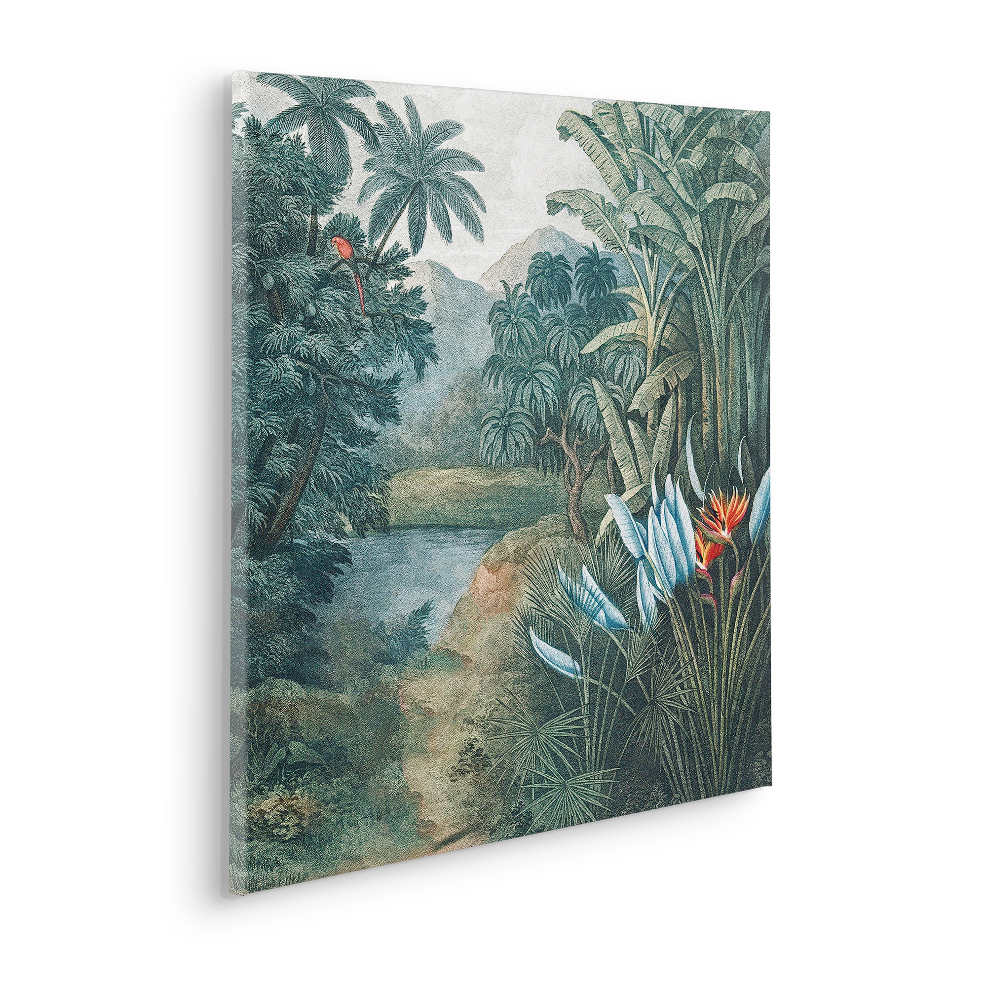 Image of Komar Leinwandbild "Exotic Empire - Grösse 60 x 60 cm" Natur 1 Stk. tlg. Keilrahmenbild mi Echtholzrahmen