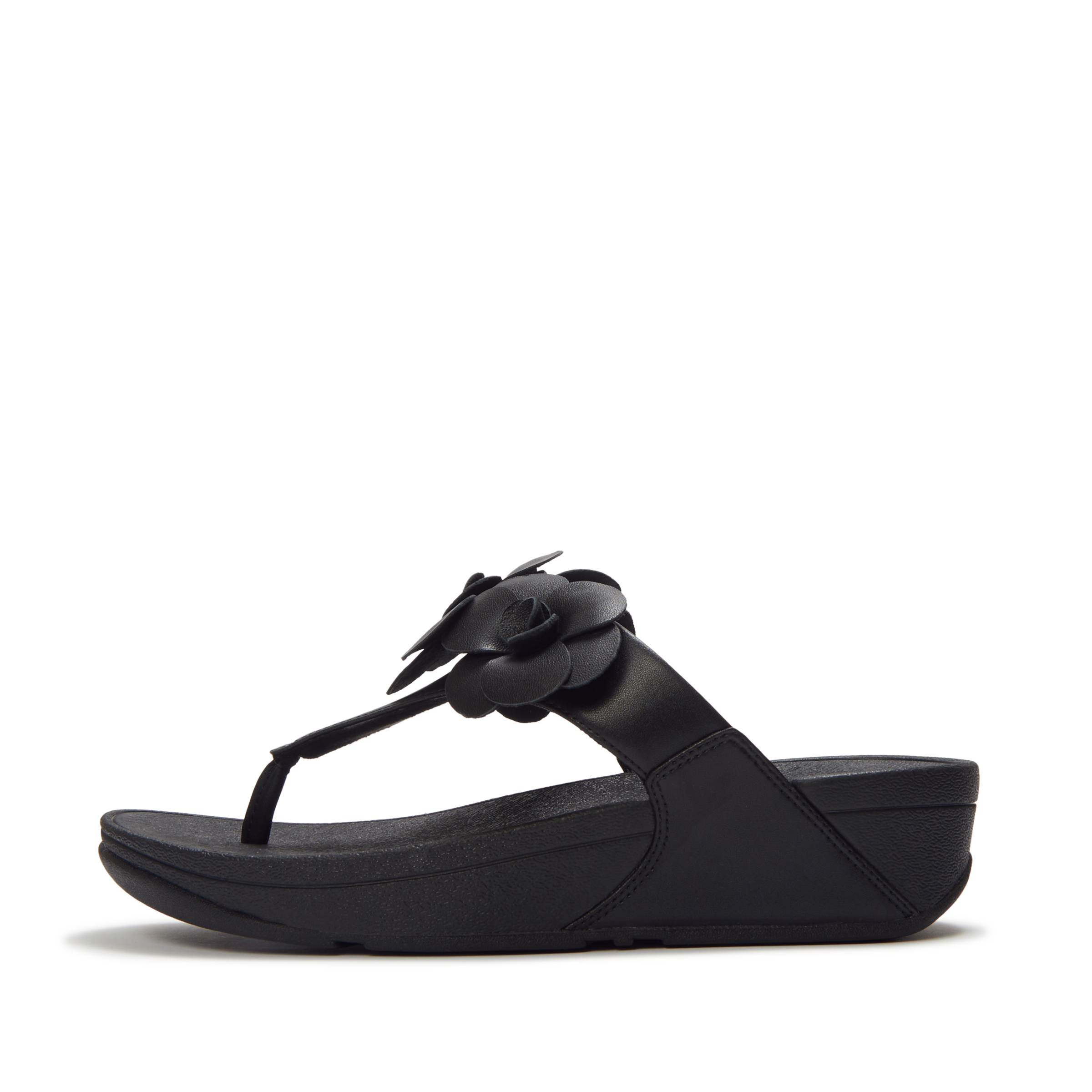 Fitflop Dianette »LULU FLOWER TOE-POST SANDALS«  Compensé, tongs, chaussure d'été avec décoration florale tendance