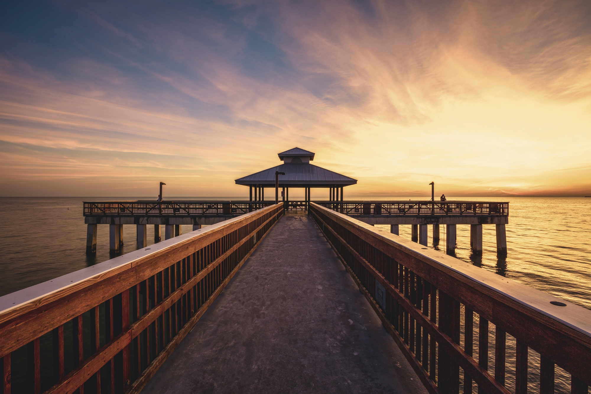 Image of Papermoon Fototapete "HOLZ-BRÜCKE-FLORIDA PIER STEG MEER SEE STRAND SONNE"